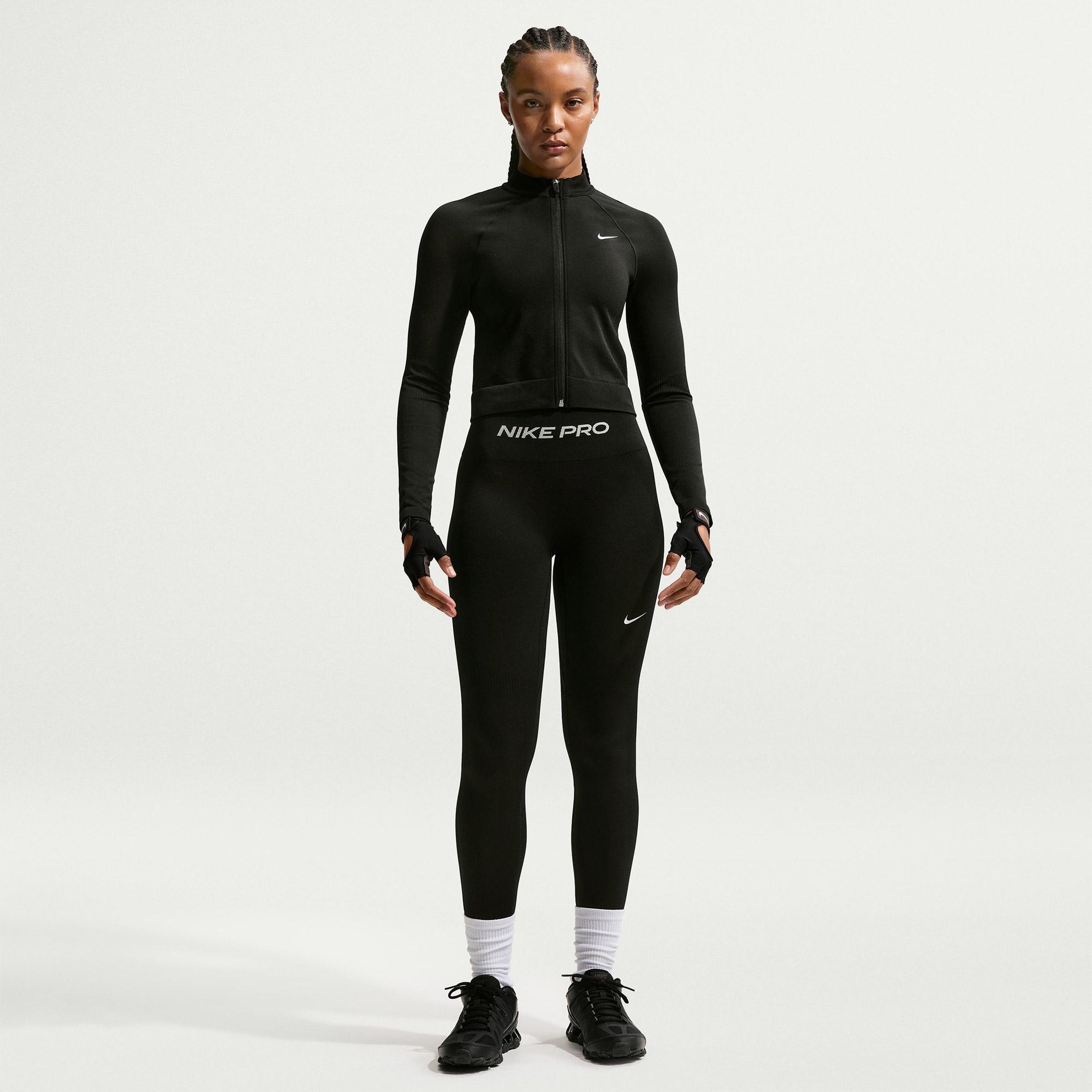 Nike Pro Dri-Fit Seamless Kadın Siyah T-Shirt
