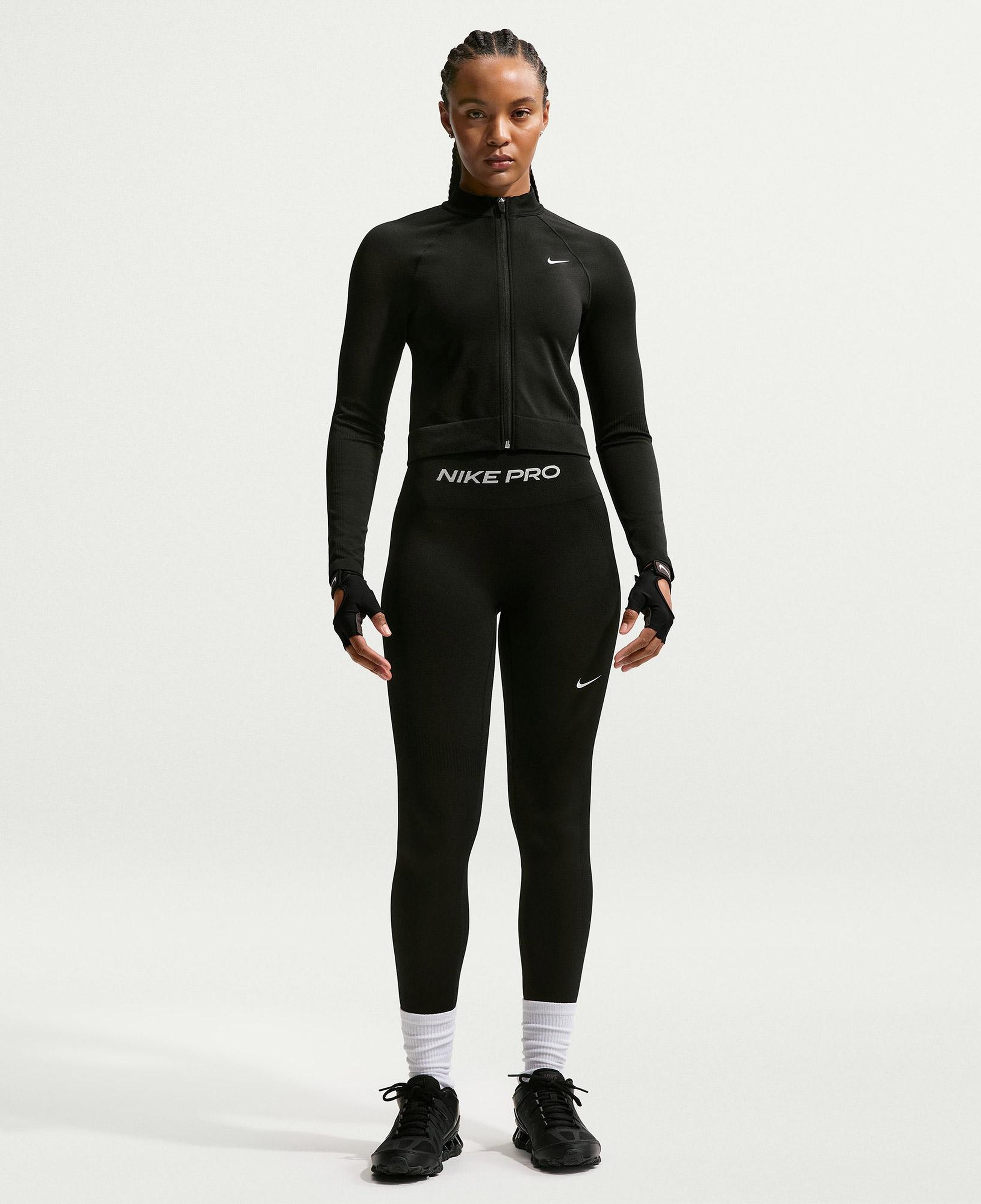 Nike Pro Dri-Fit Seamless Kadın Siyah T-Shirt