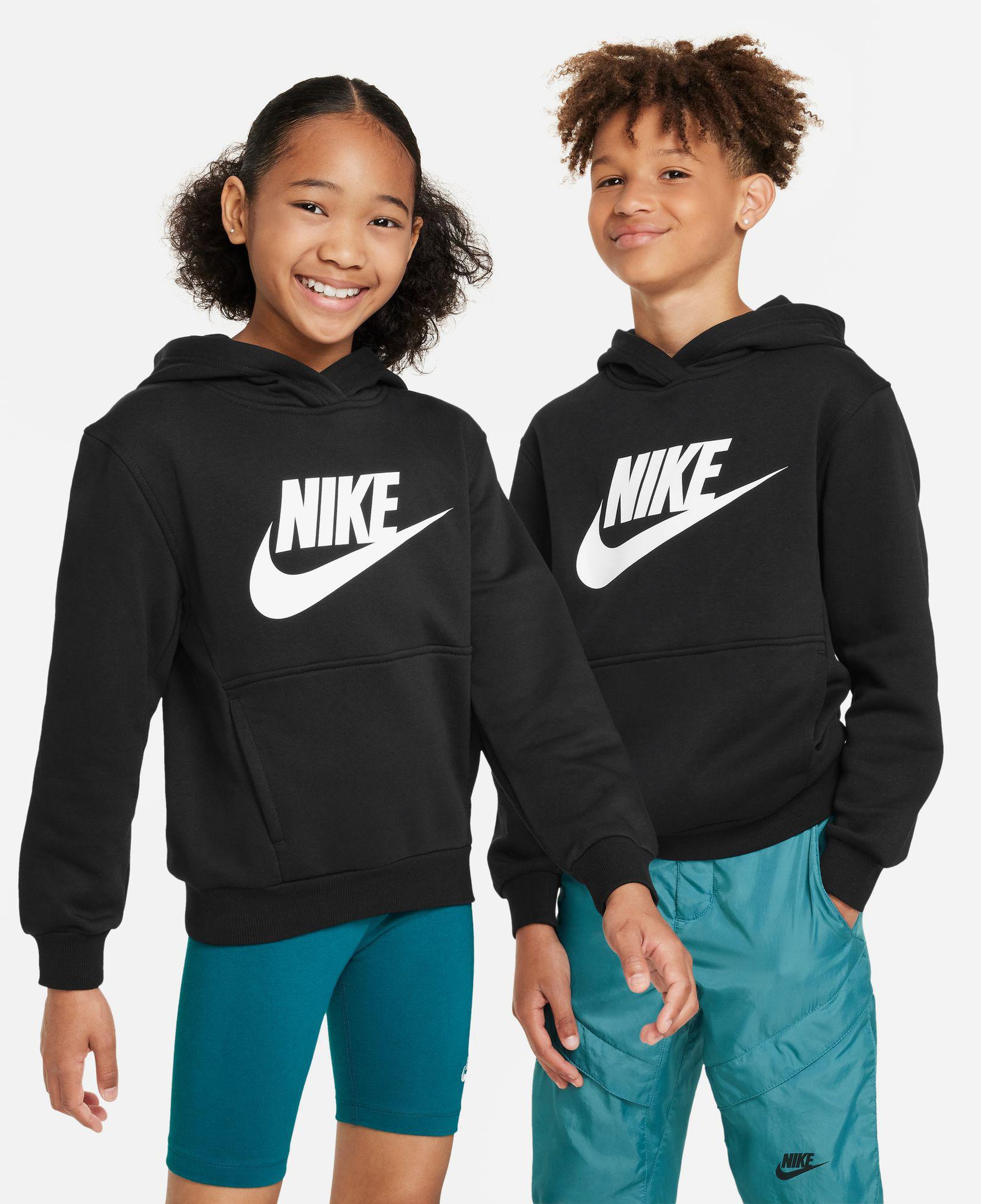 Nike Sportswear Club Fleece Genç Çocuk Siyah Hoodie