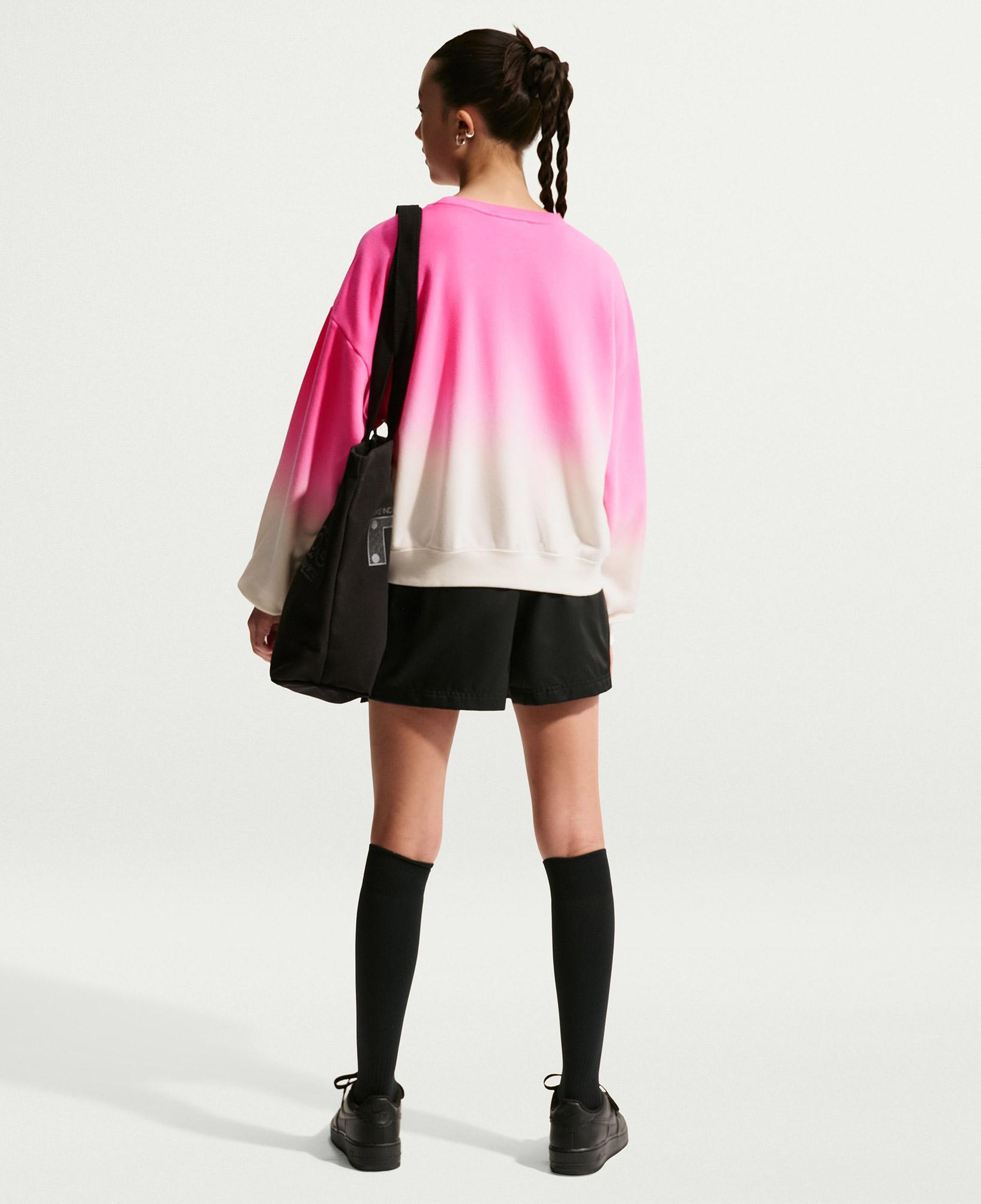 Nike Sportswear Studio Fleece Lightweight Genç Çocuk Pembe Sweatshirt