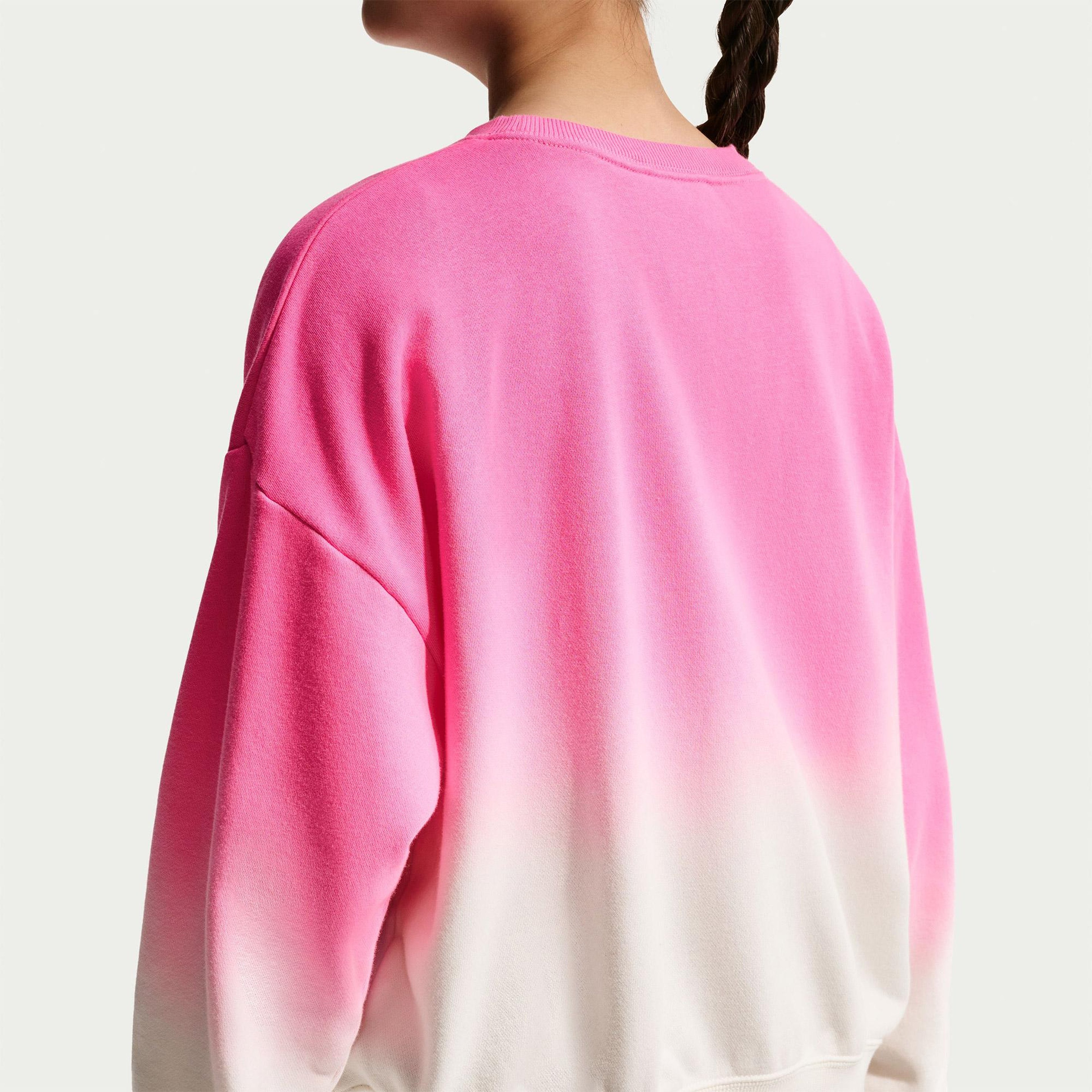 Nike Sportswear Studio Fleece Lightweight Genç Çocuk Pembe Sweatshirt