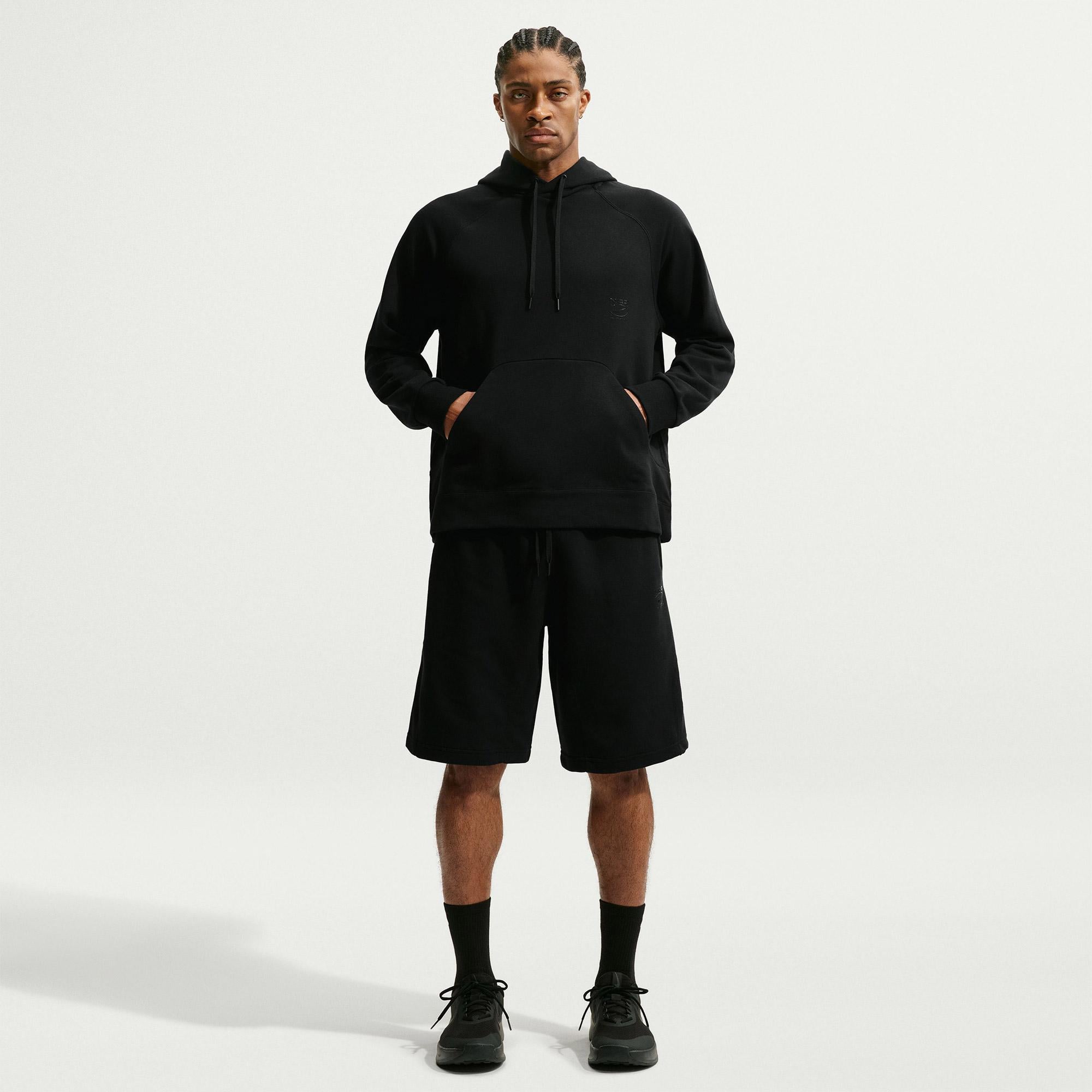 Nike N.A.C. Dri-Fit Fleece Erkek Siyah Hoodie
