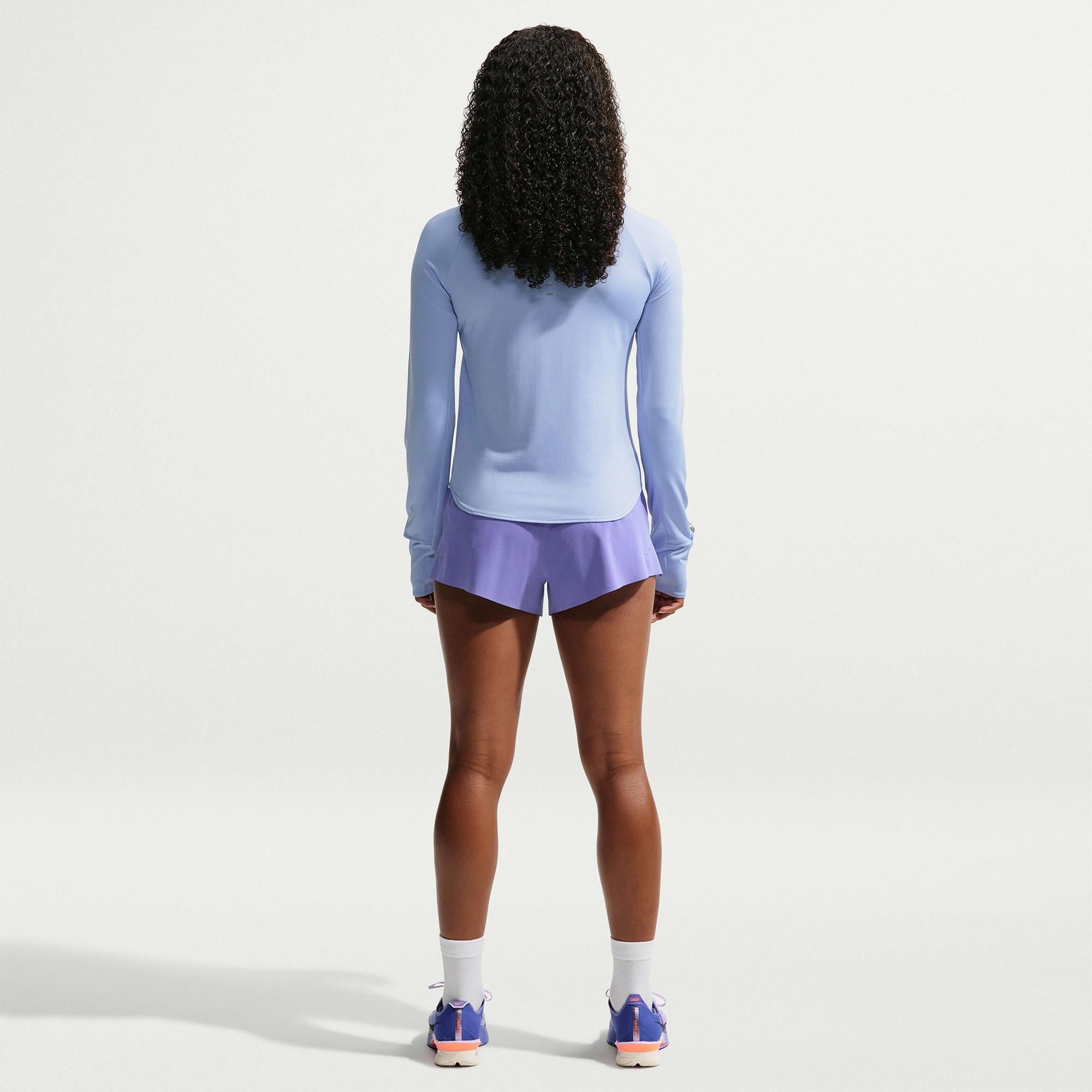 Nike Swift Dri-Fit Kadın Mavi T-Shirt
