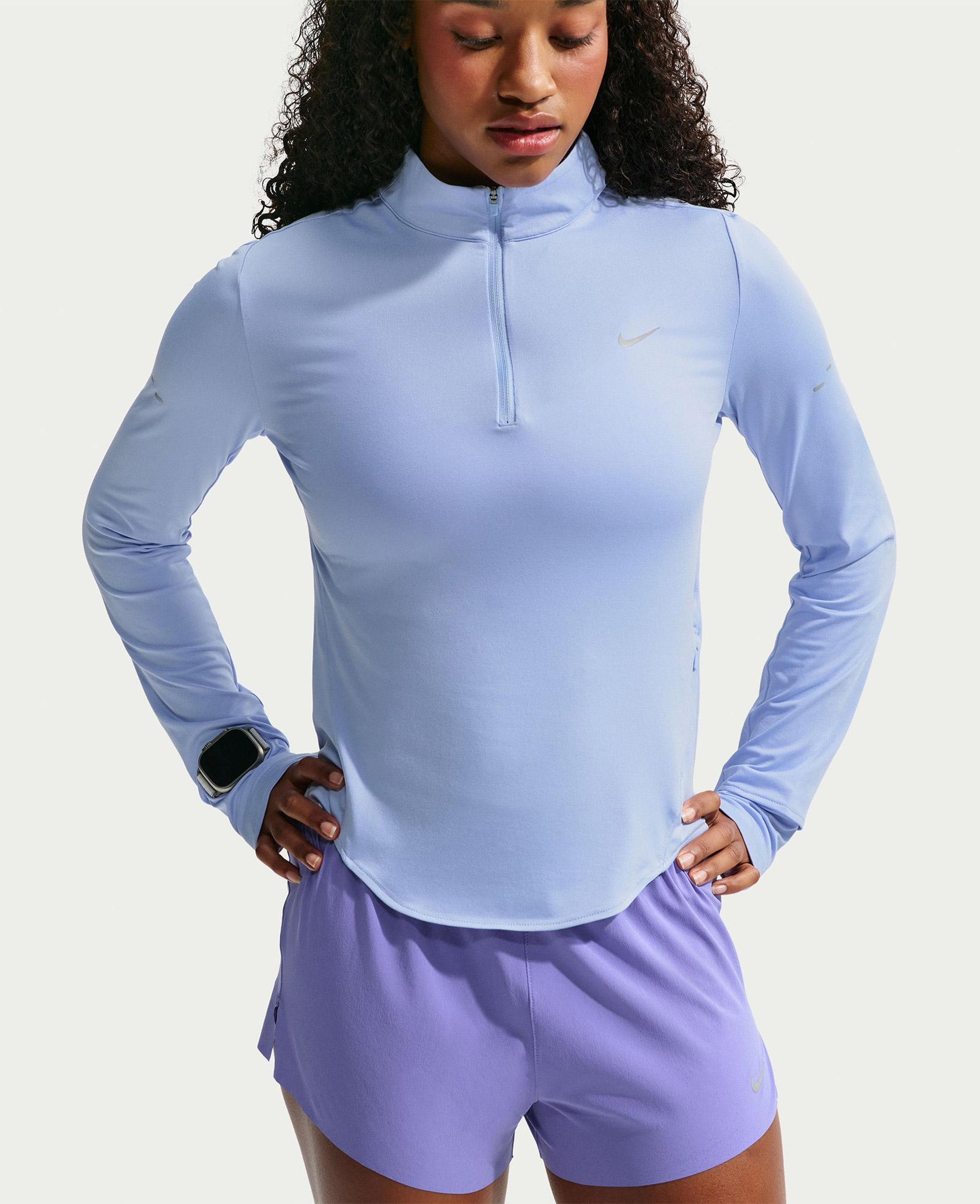 Nike Swift Dri-Fit Kadın Mavi T-Shirt