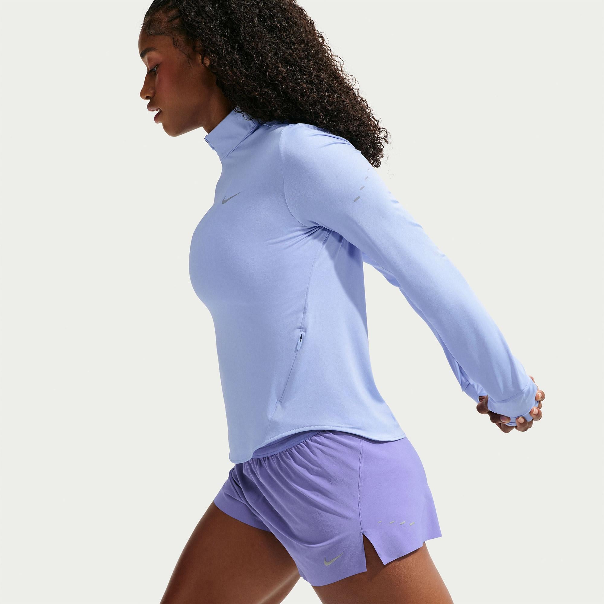 Nike Swift Dri-Fit Kadın Mavi T-Shirt