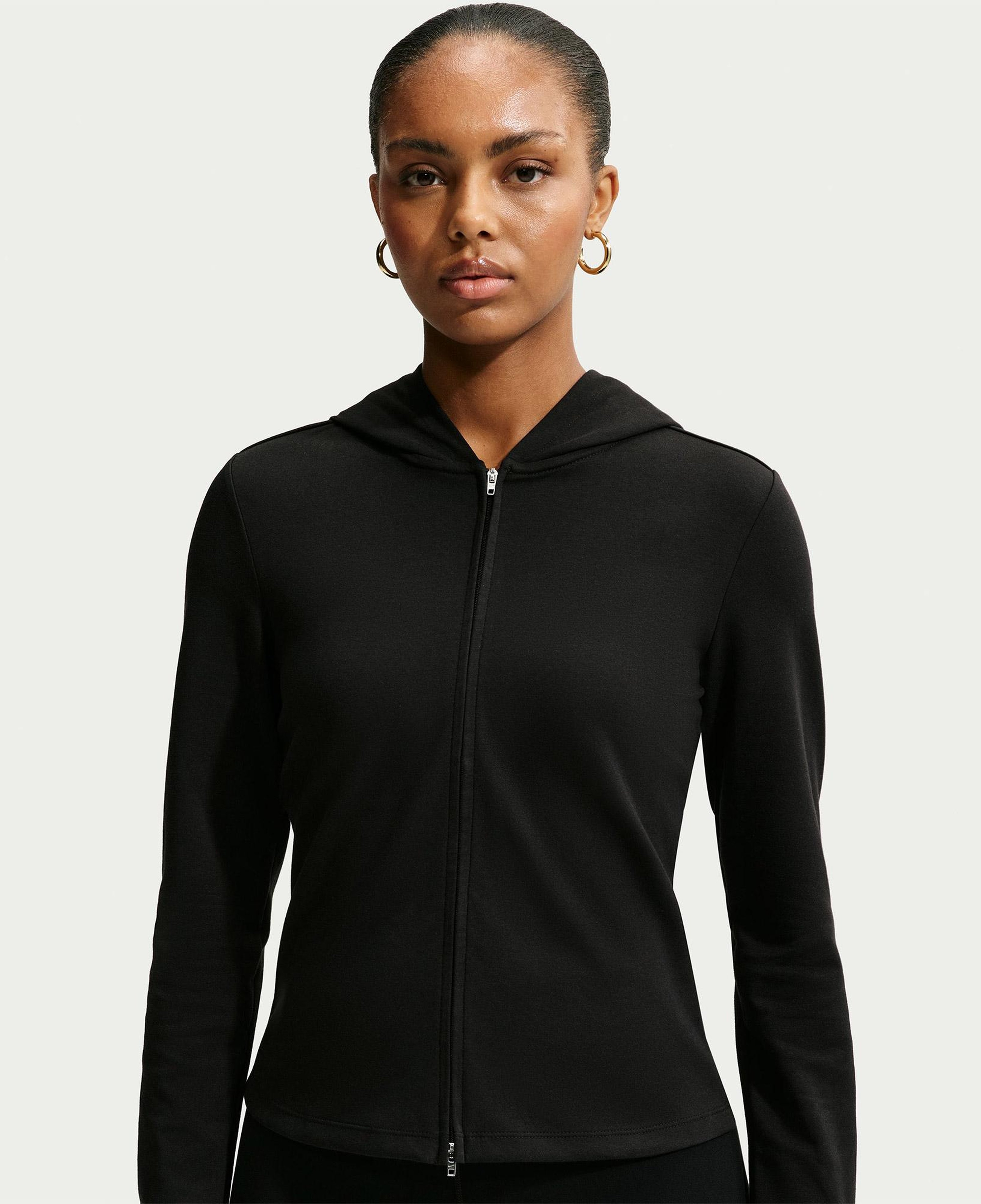 Nike Sportswear Chill Knit Kadın Siyah Eşofman Üstü
