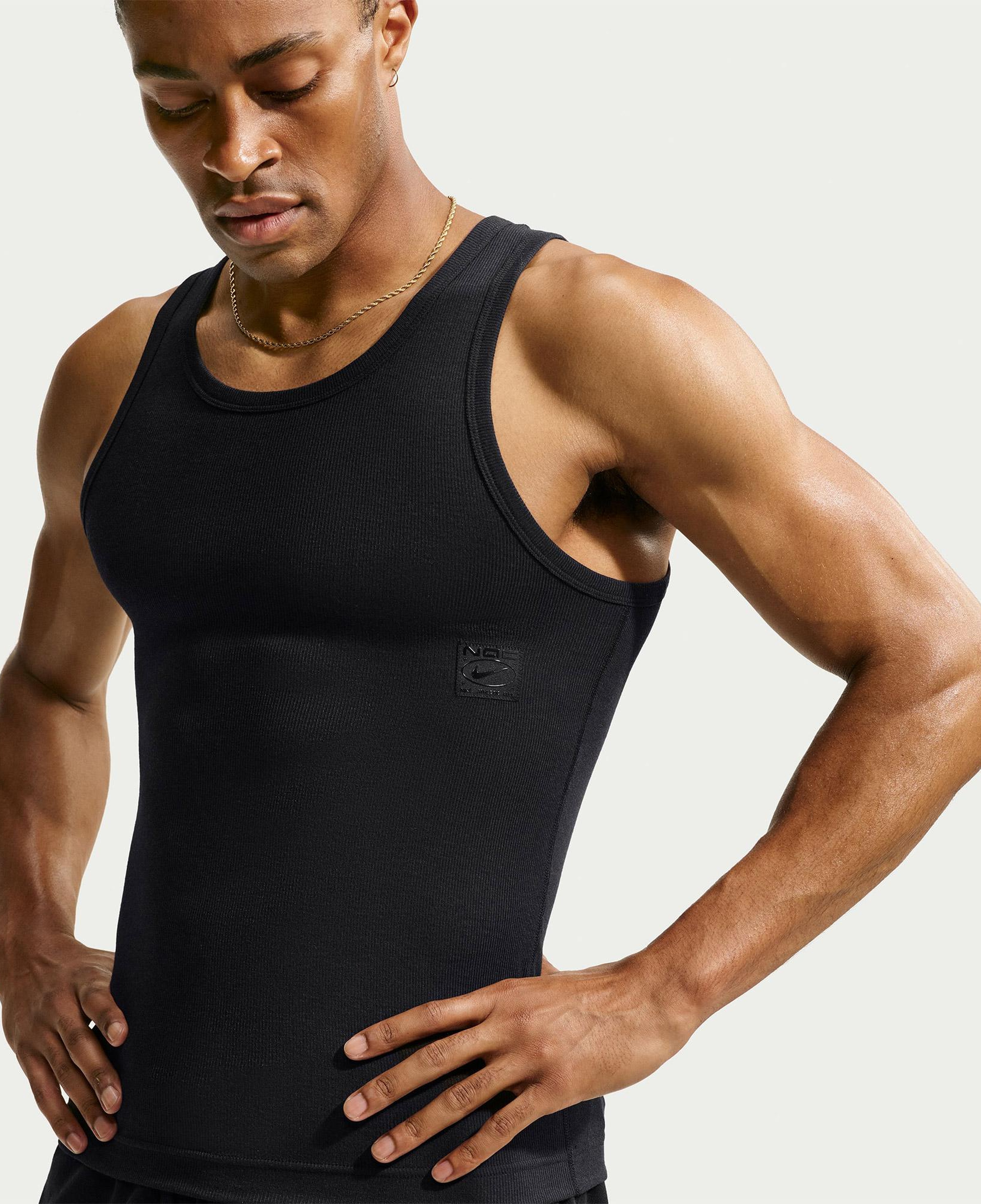 Nike Dri-Fit N.A.C. Erkek Siyah Kolsuz T-Shirt