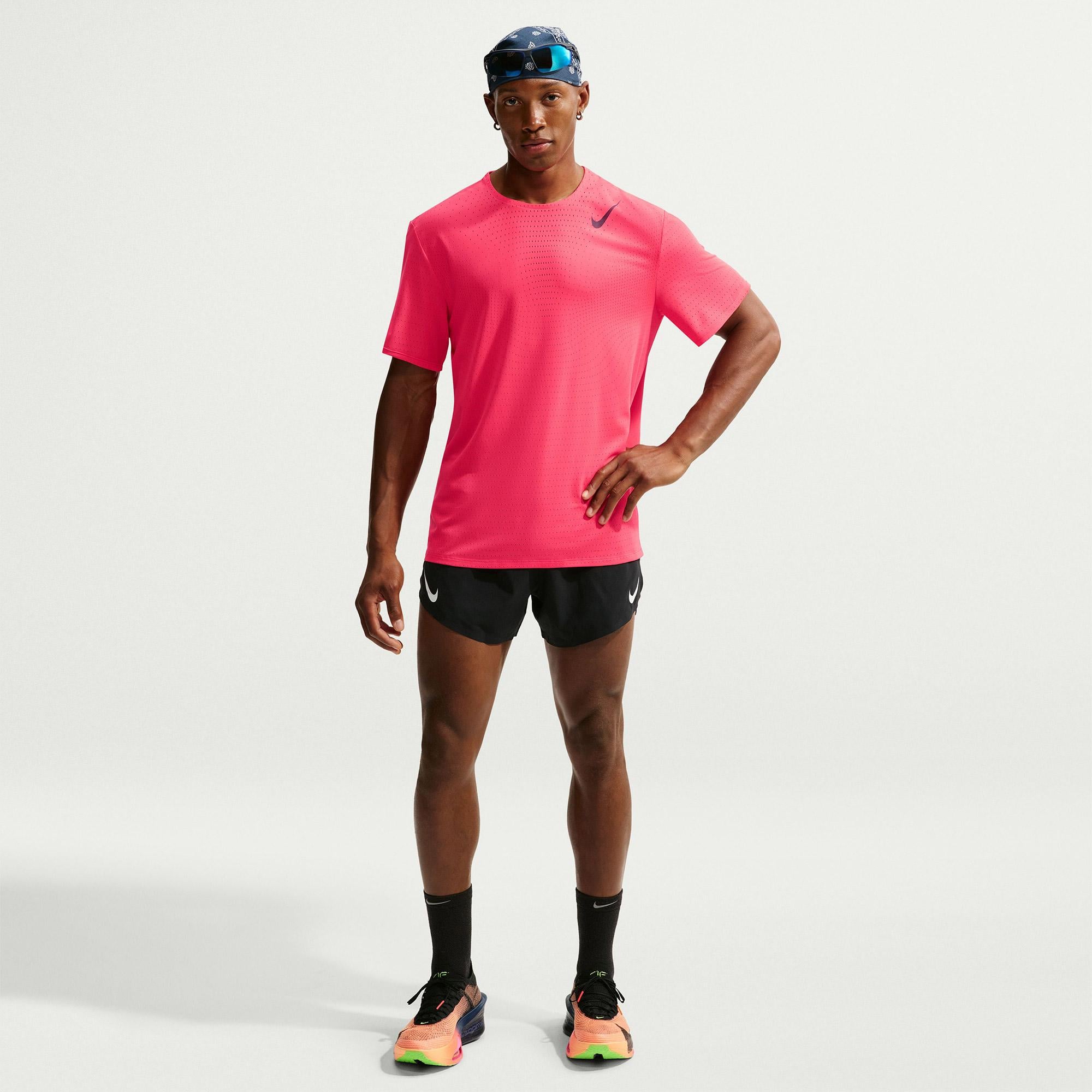 Nike Dri-Fit ADV AeroSwift Erkek Pembe T-Shirt