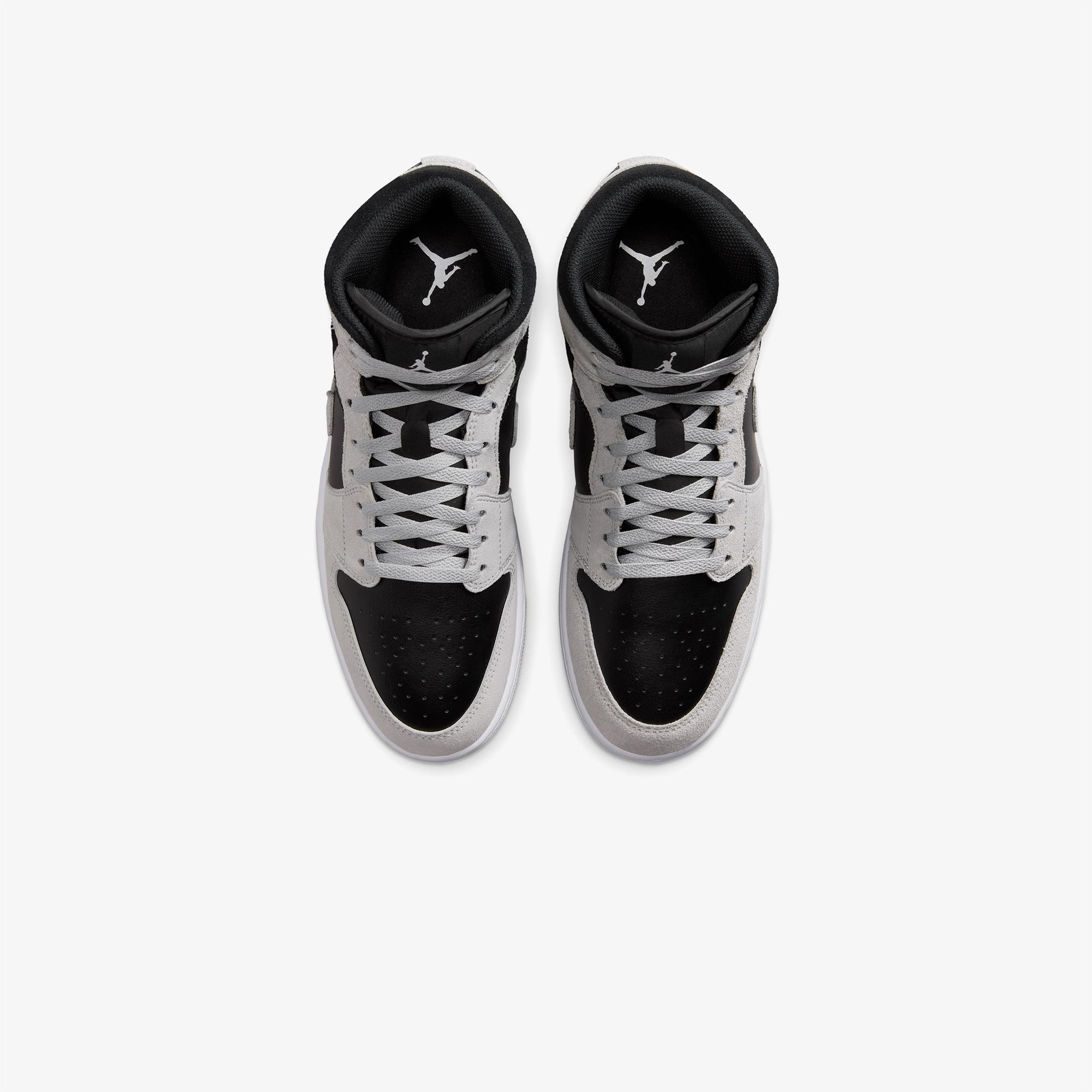Jordan Air 1 Mid Erkek Gri Spor Ayakkabı
