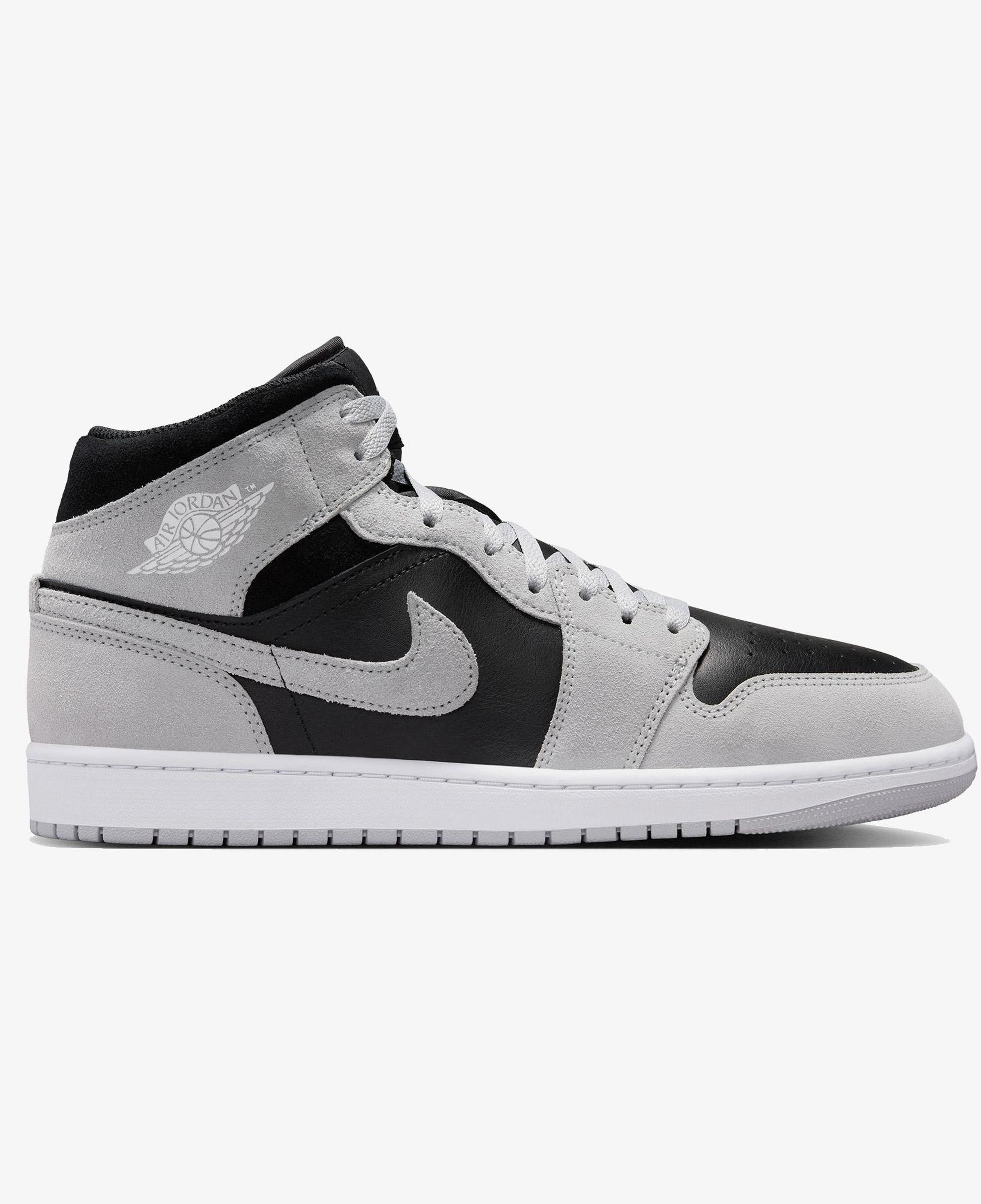 Jordan Air 1 Mid Erkek Gri Spor Ayakkabı