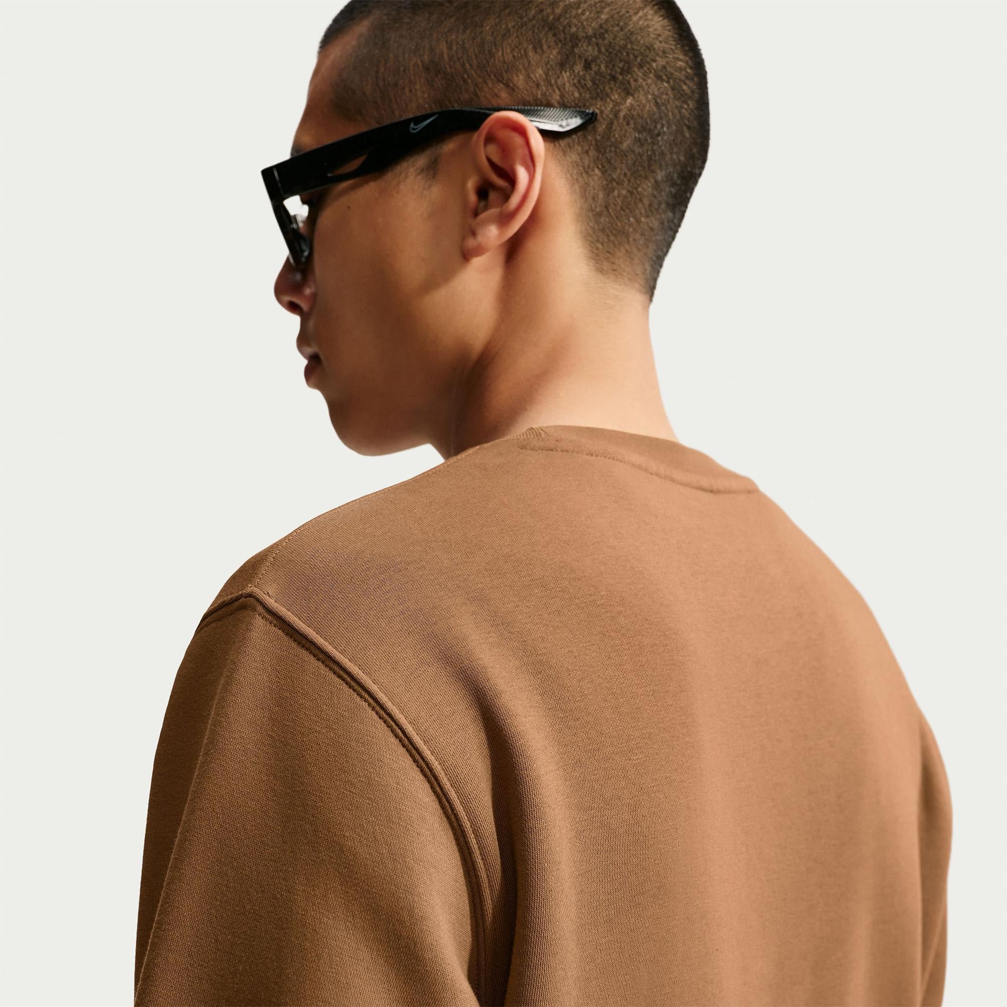 Nike Club Crew Erkek Bej Sweatshirt