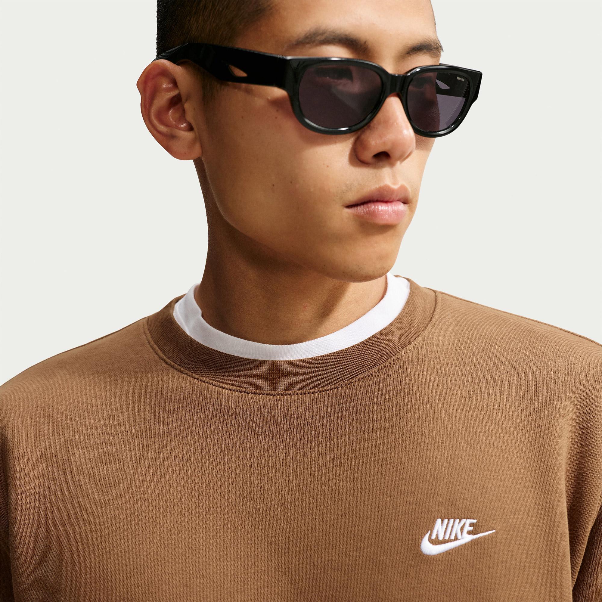 Nike Club Crew Erkek Bej Sweatshirt
