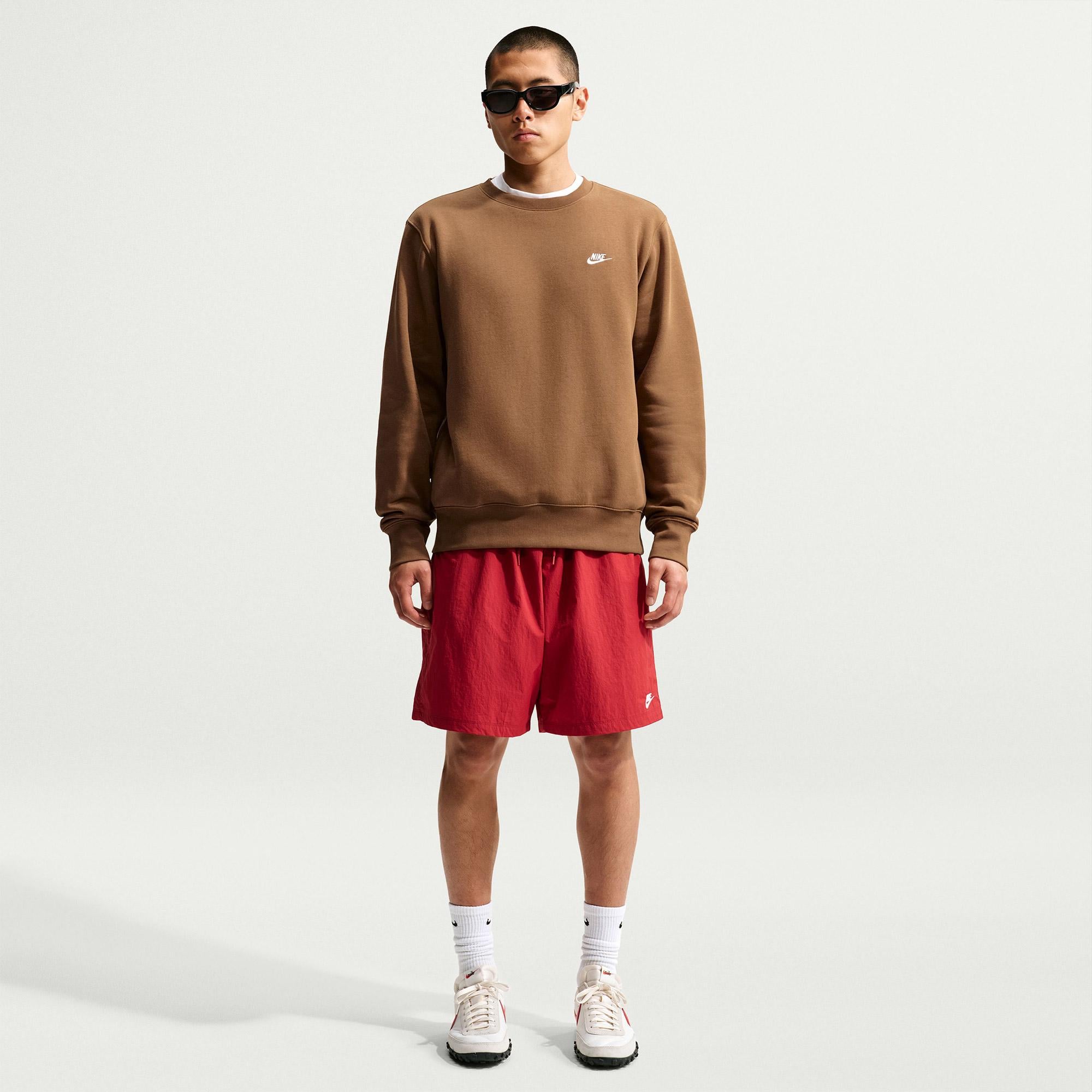 Nike Club Crew Erkek Bej Sweatshirt