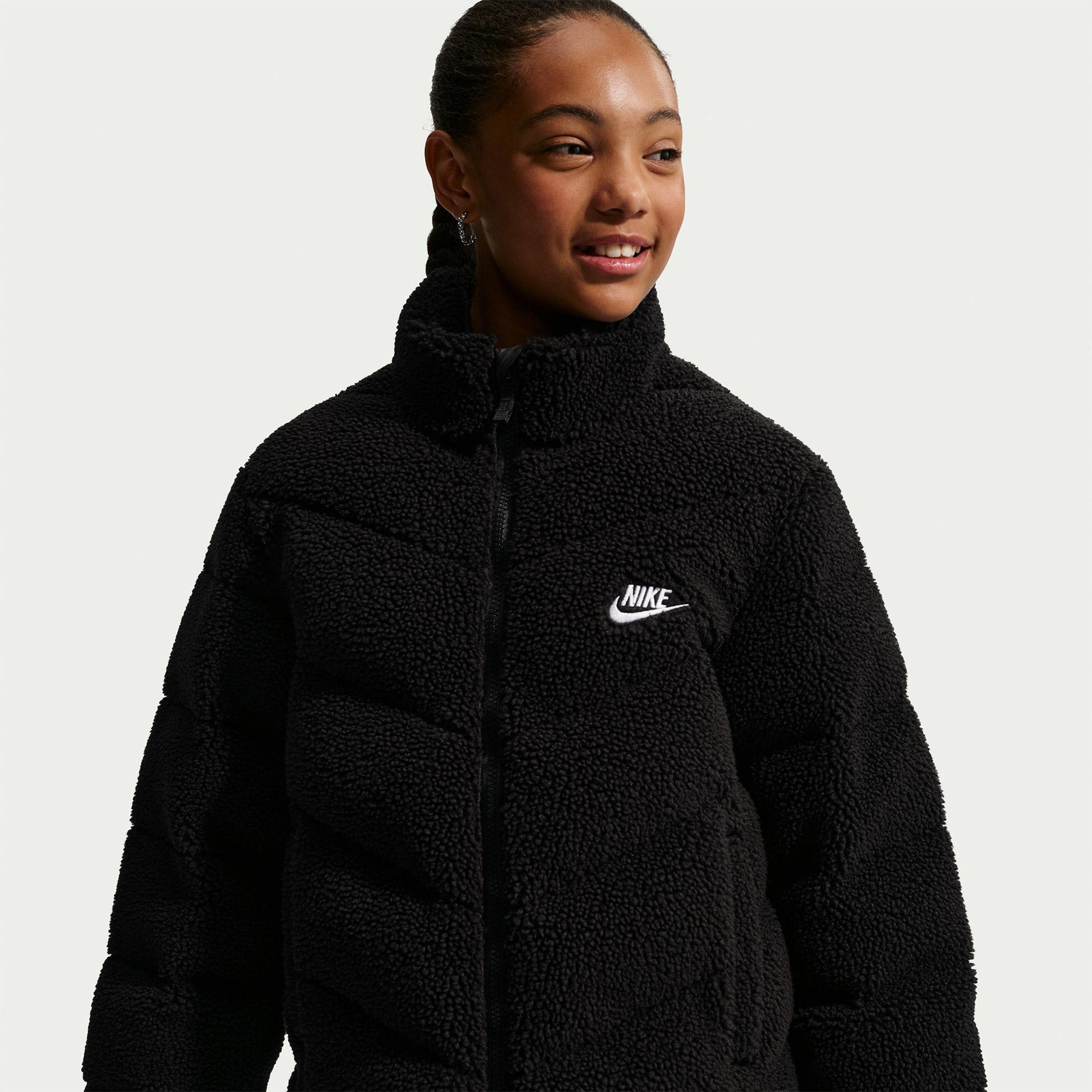 Nike Sportswear Therma-Fit Puffer Genç Çocuk Siyah Mont