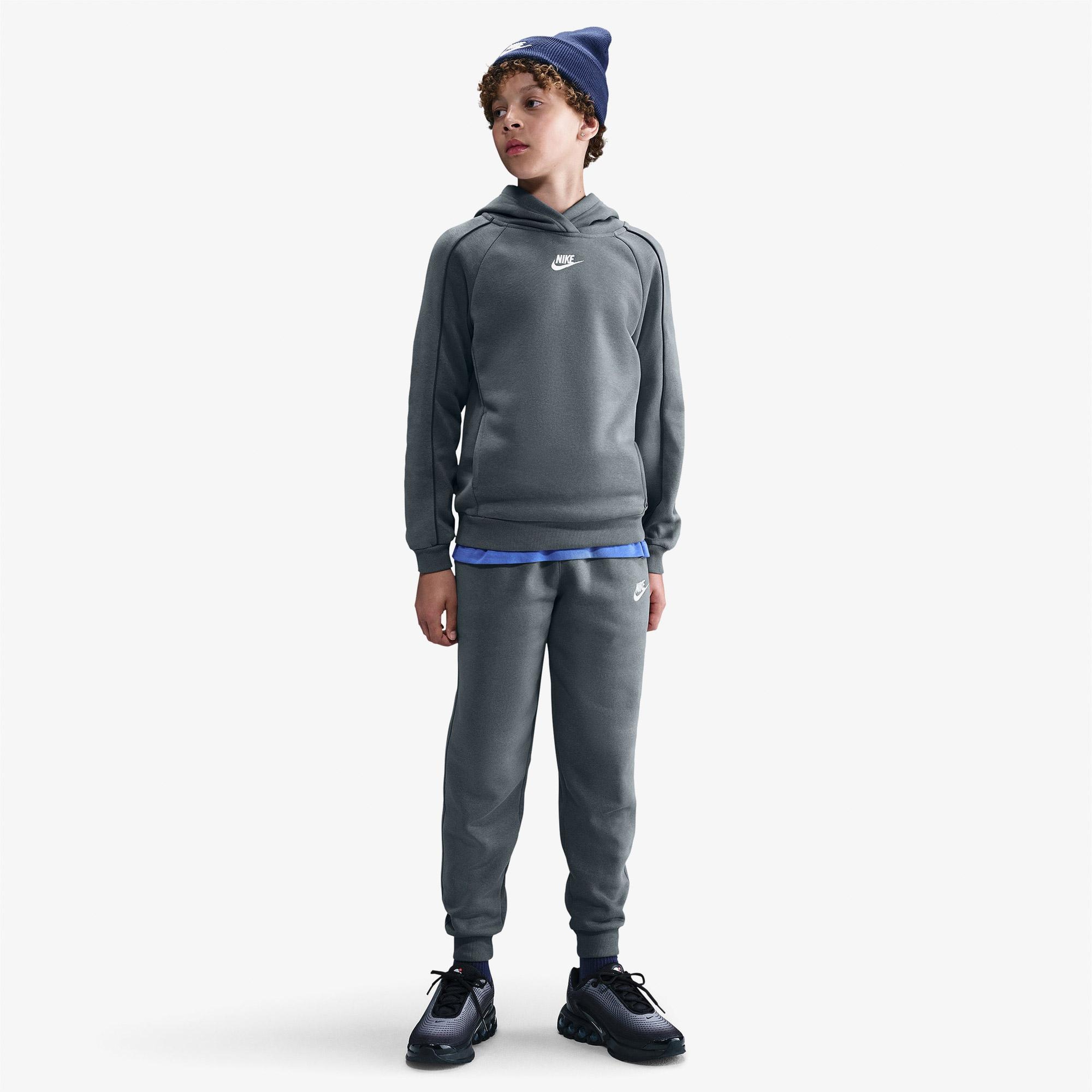 Nike Sportswear Club Fleece Genç Çocuk Gri Eşofman Takımı