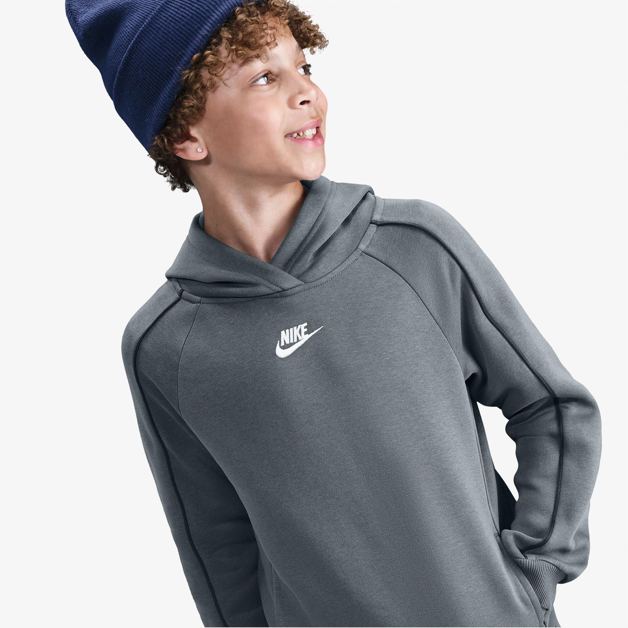Nike Sportswear Club Fleece Genç Çocuk Gri Eşofman Takımı