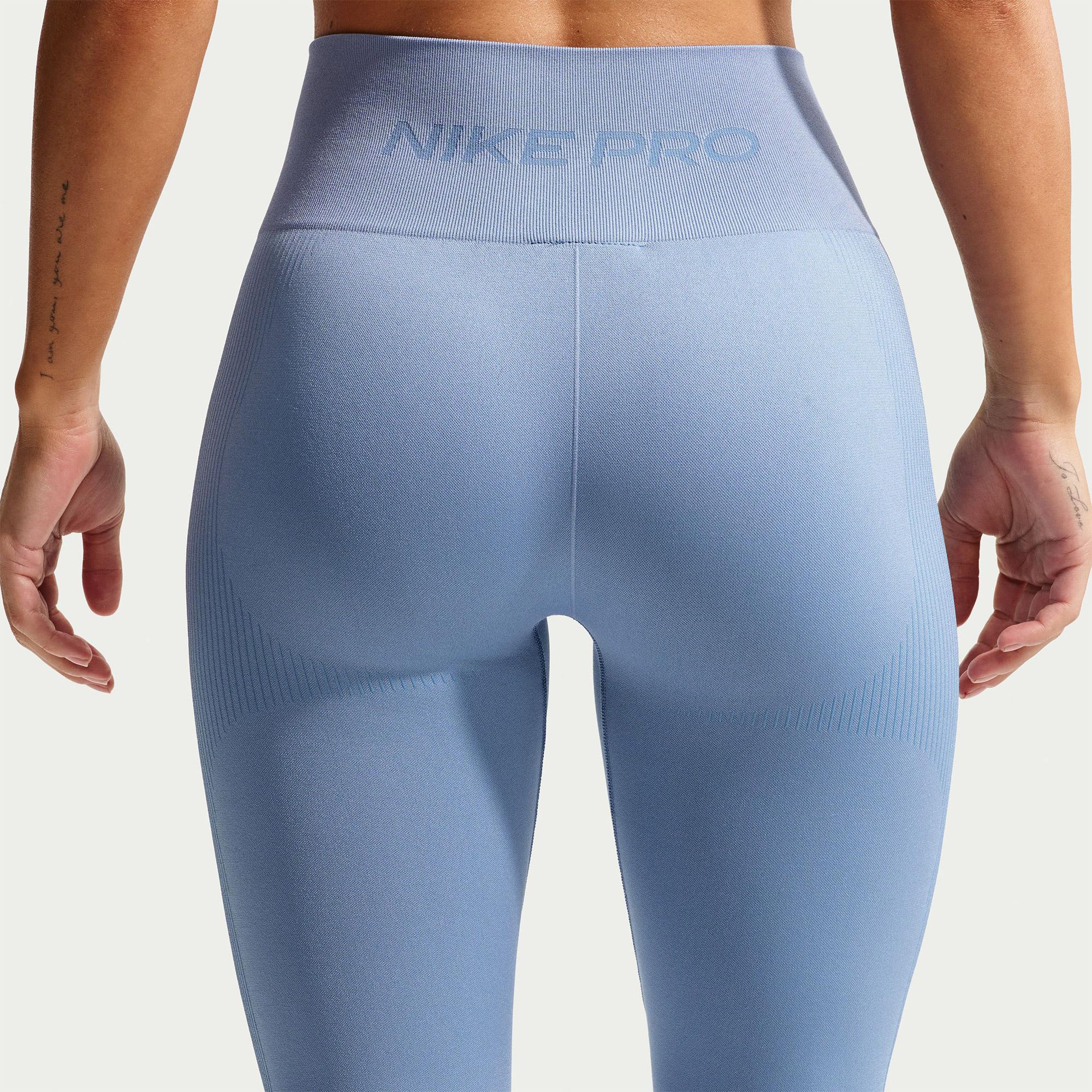 Nike Pro Dri-Fit Seamless Kadın Mavi Tayt
