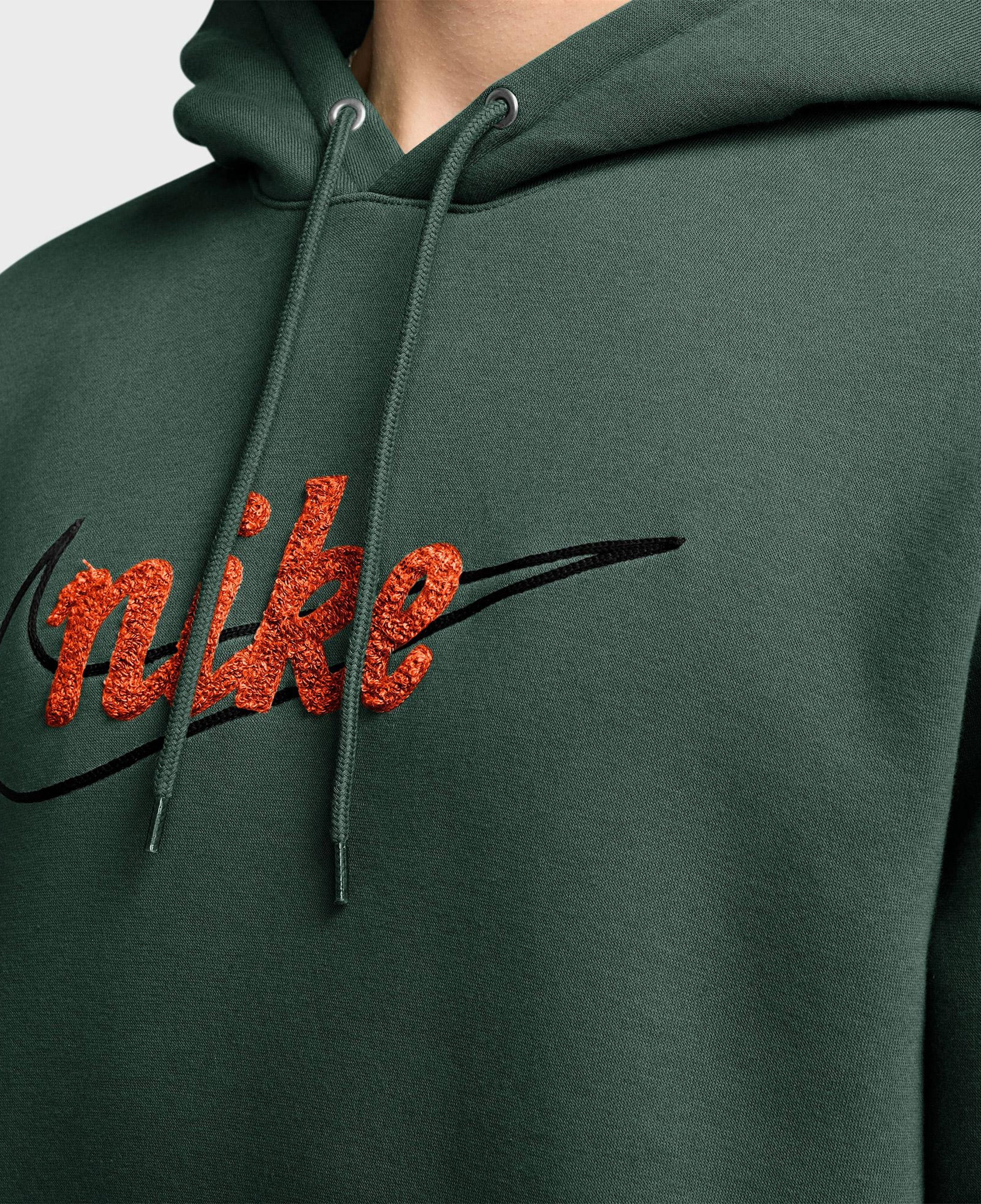 Nike Sportswear Club Erkek Yeşil Hoodie