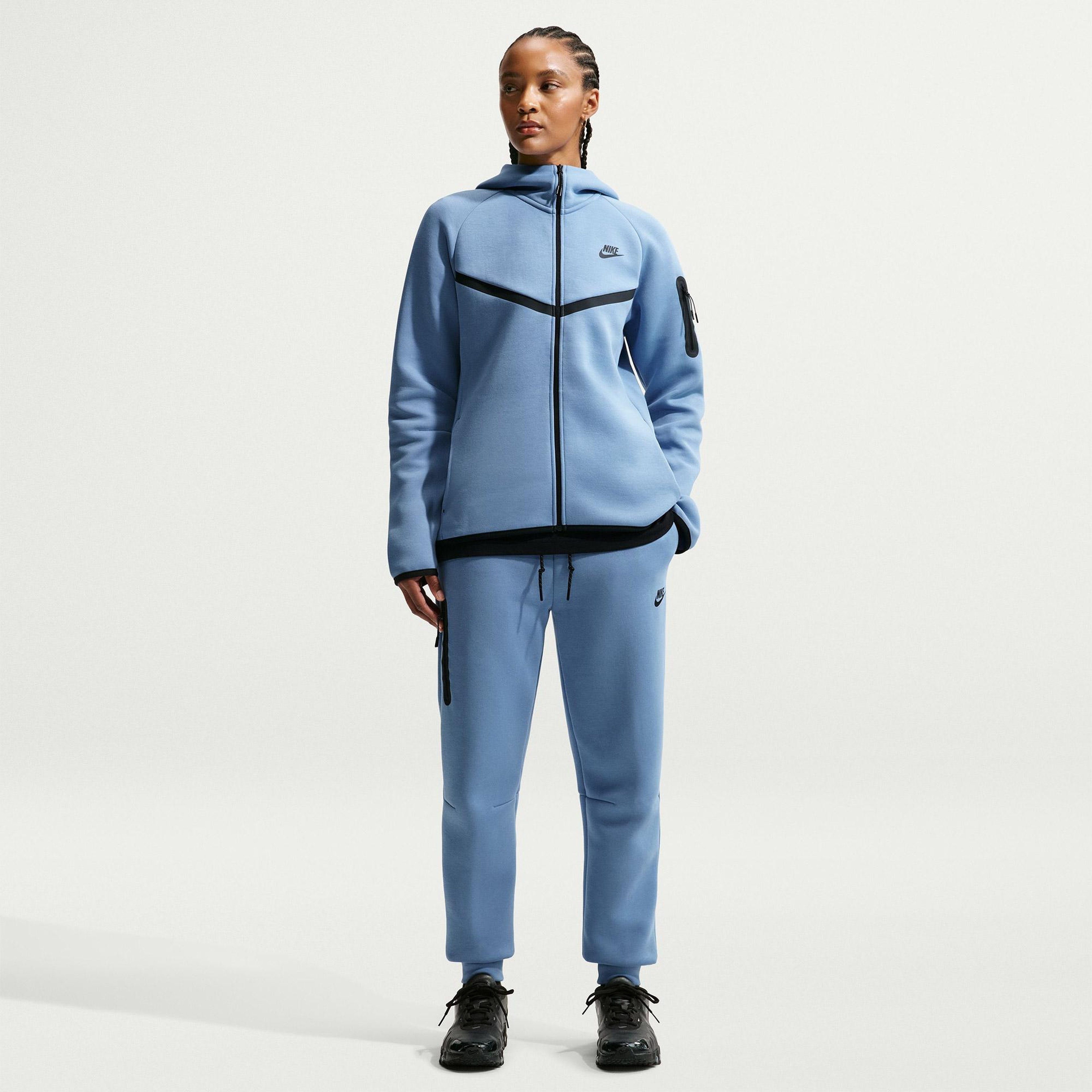 Nike Sportswear Tech Fleece Windrunner Kadın Mavi Eşofman Üstü