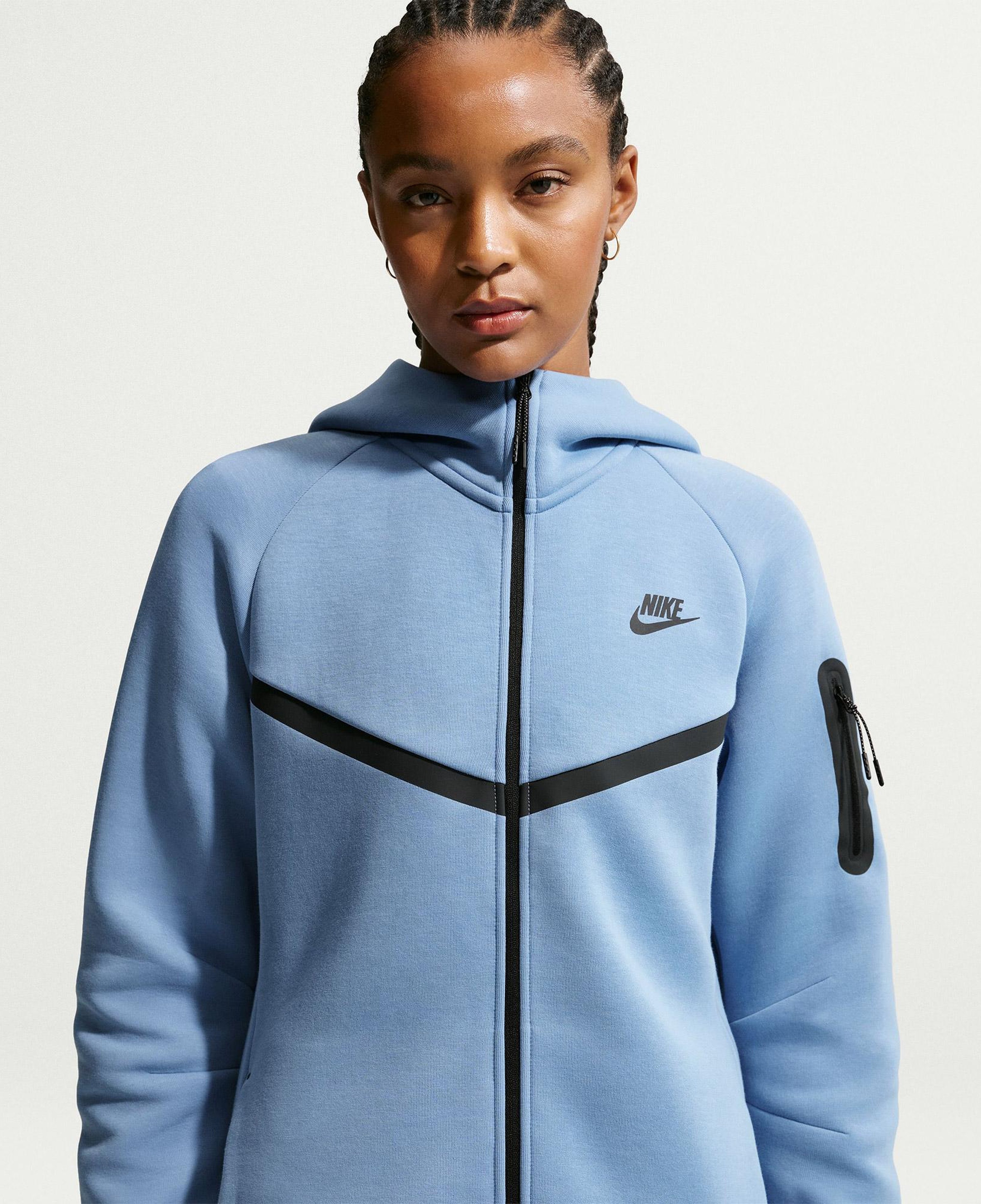 Nike Sportswear Tech Fleece Windrunner Kadın Mavi Eşofman Üstü