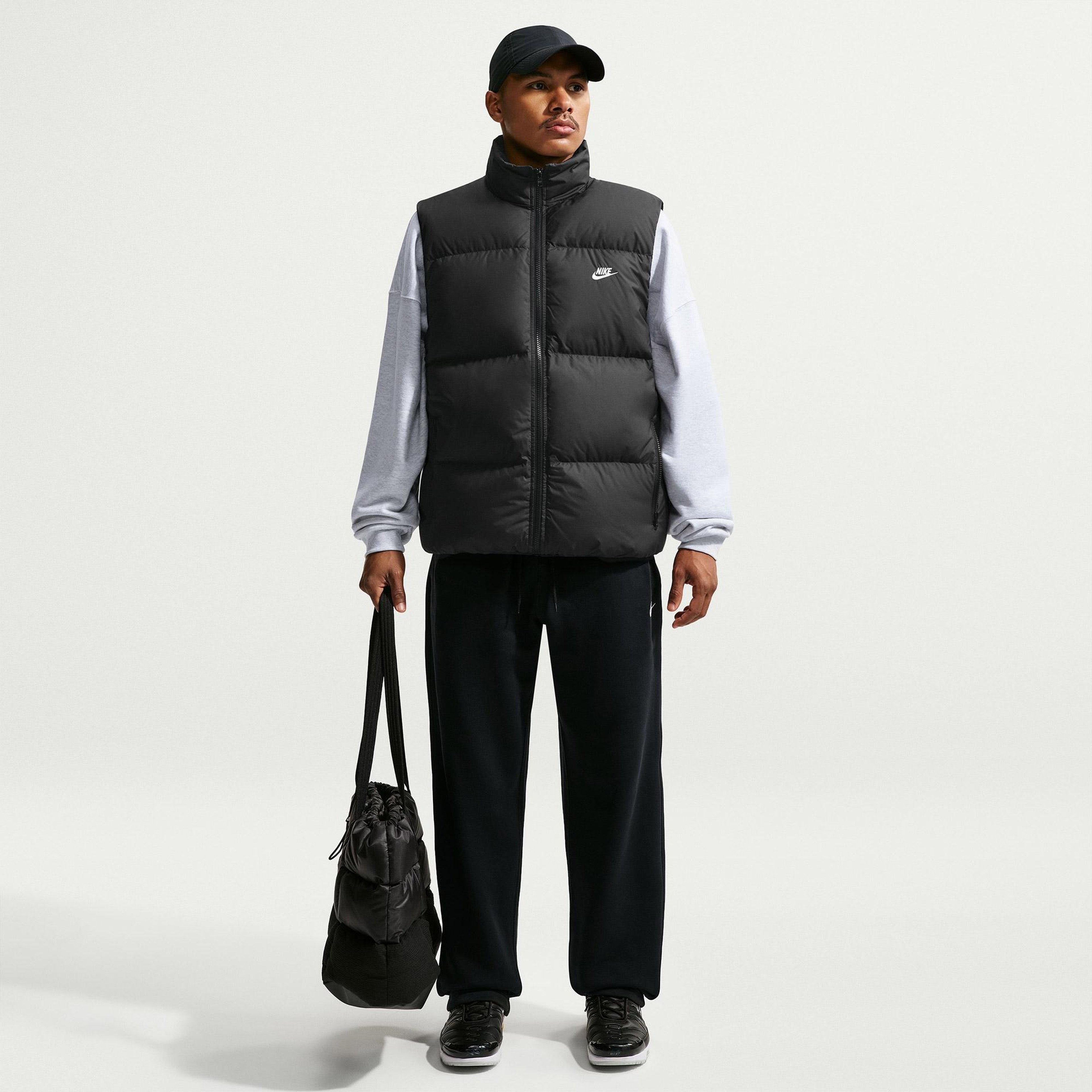 Nike Therma-Fit Sportswear Club Puffer Erkek Siyah Yelek
