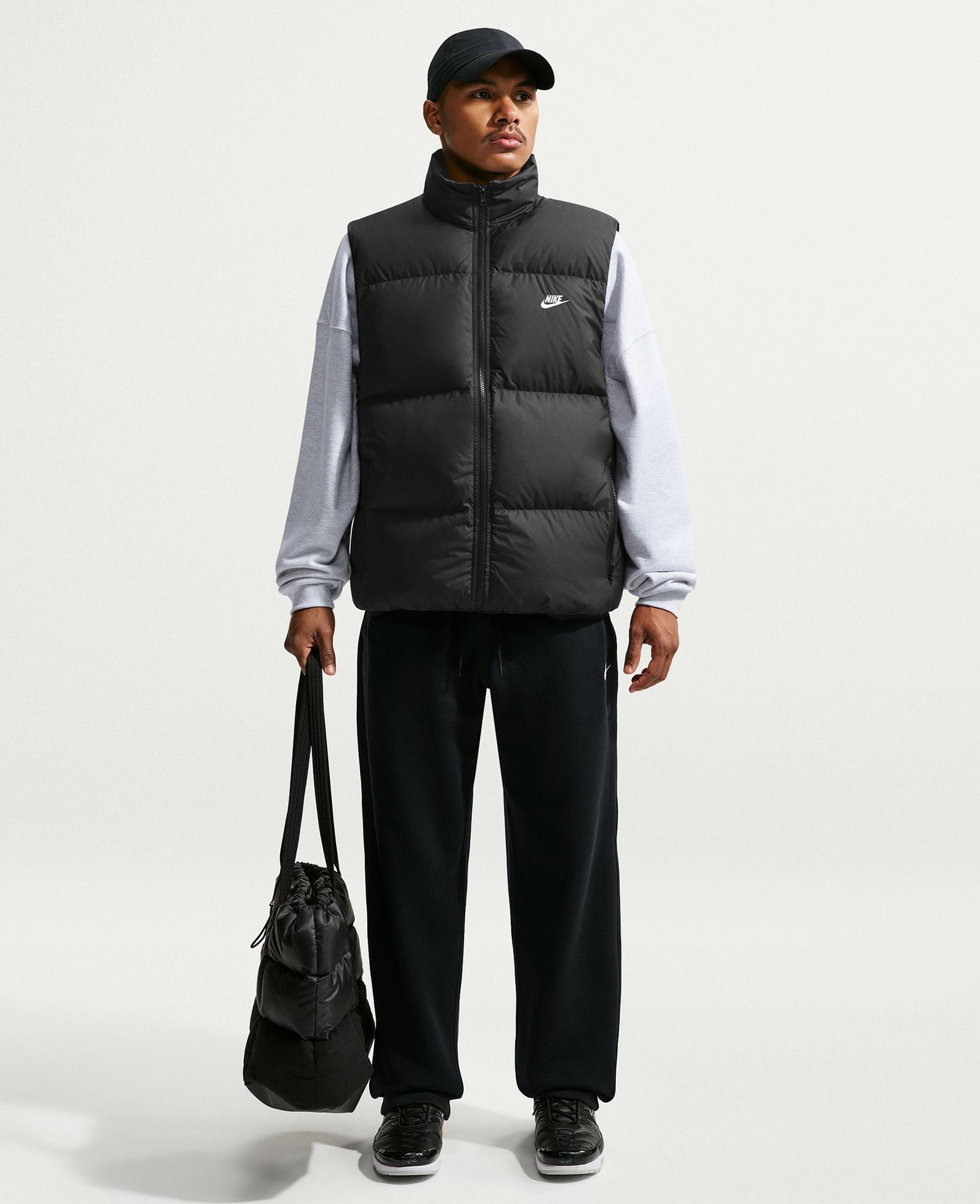 Nike Therma-Fit Sportswear Club Puffer Erkek Siyah Yelek