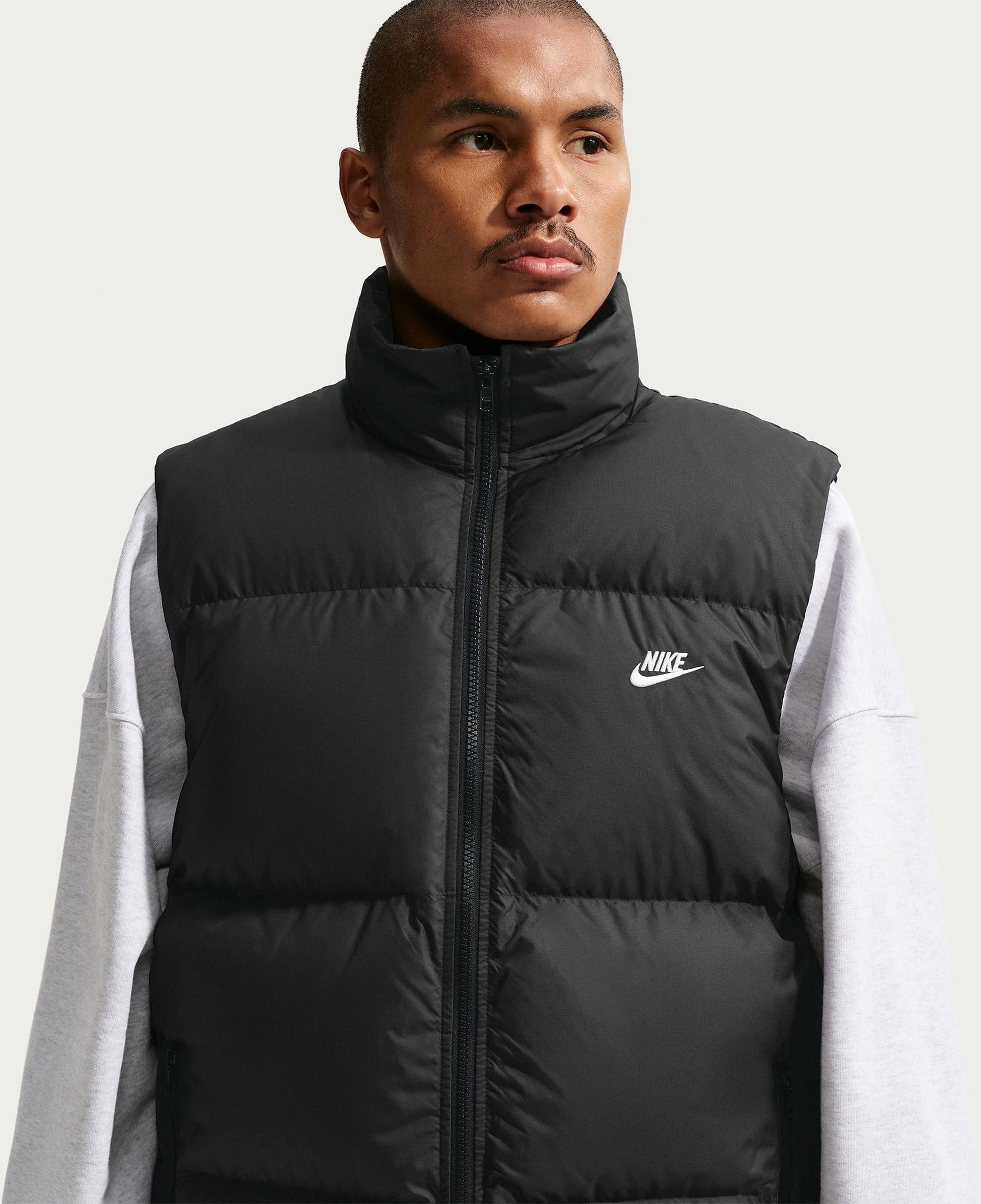 Nike Therma-Fit Sportswear Club Puffer Erkek Siyah Yelek