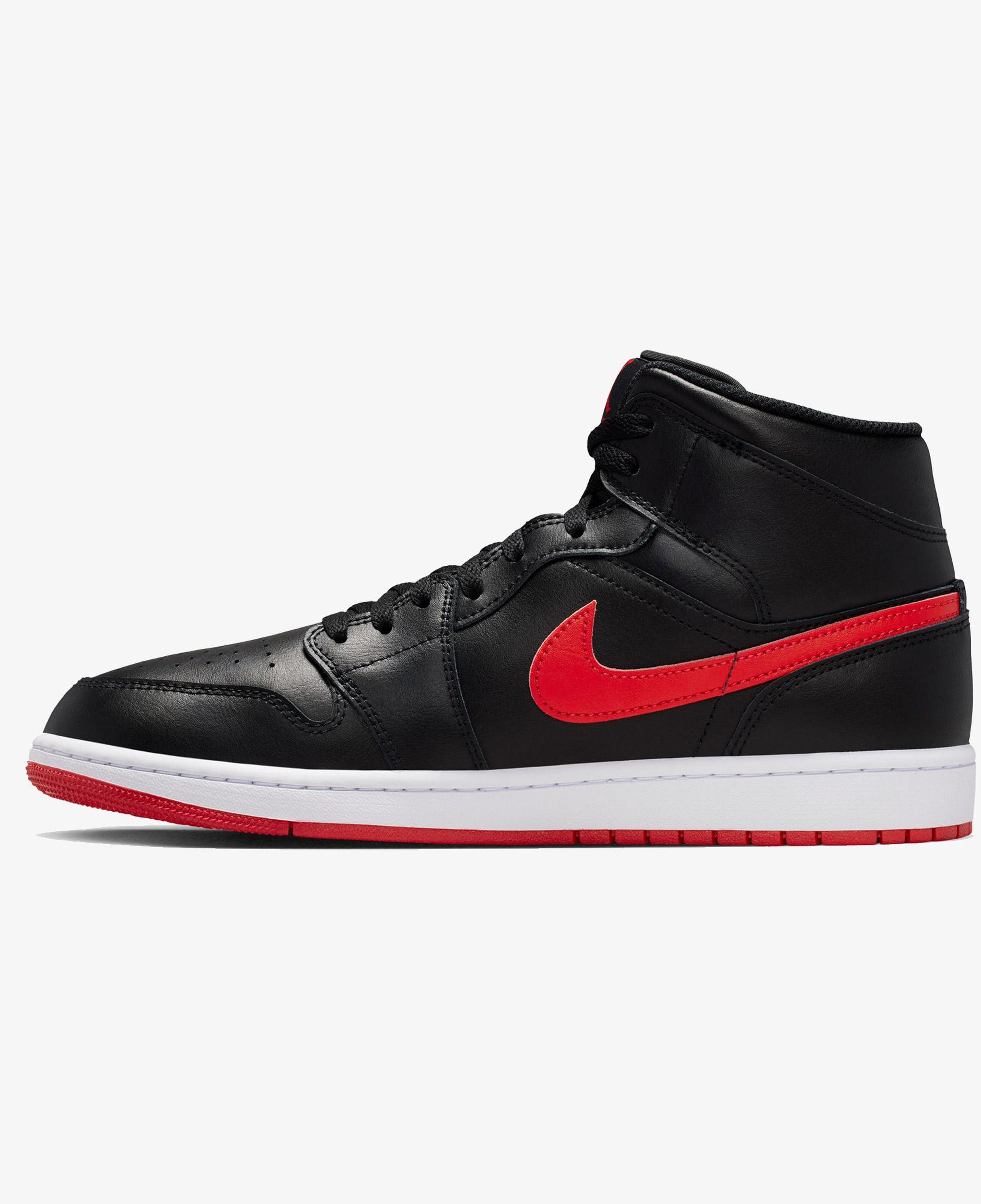 Jordan Air 1 Mid Erkek Siyah Spor Ayakkabı