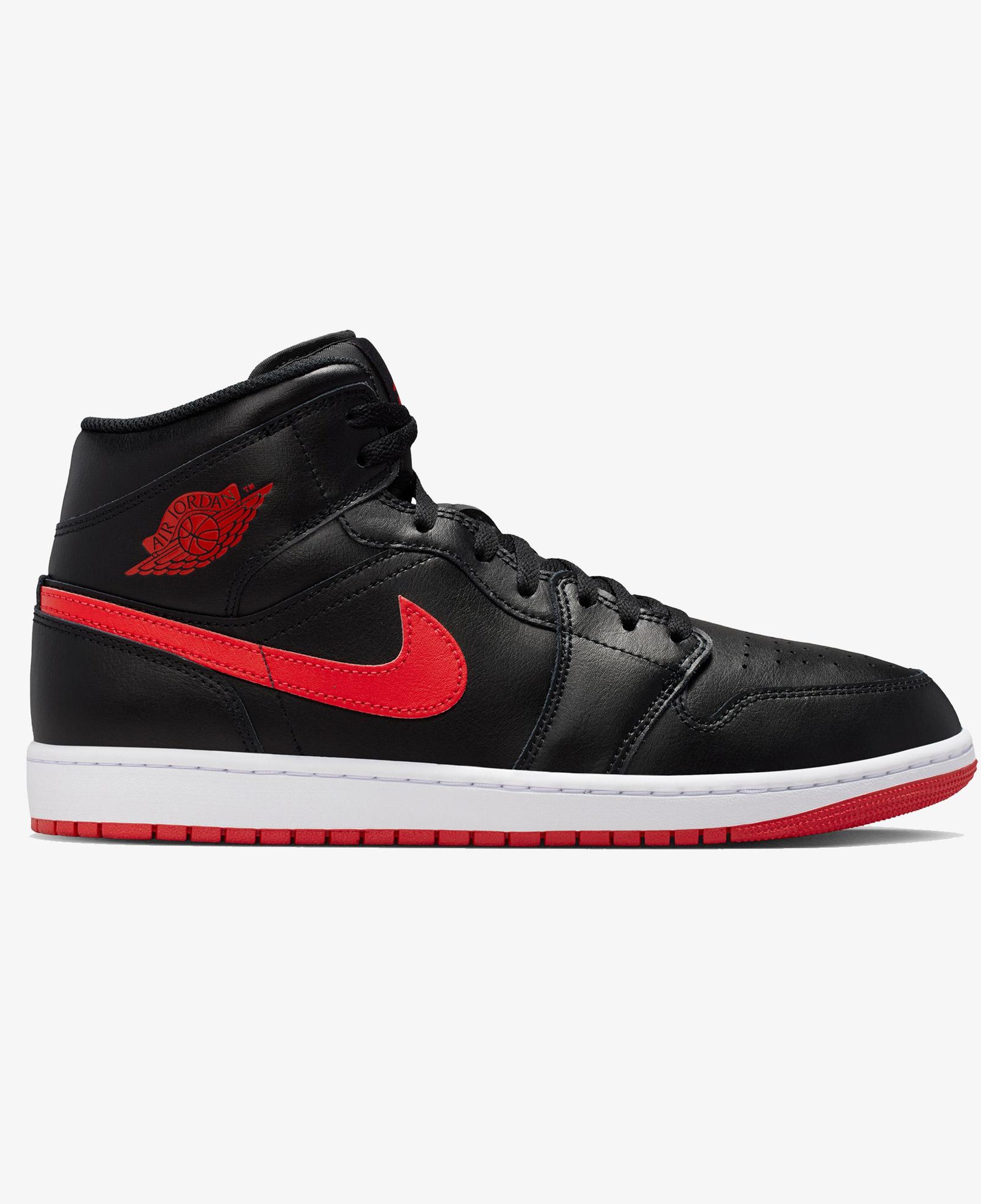 Jordan Air 1 Mid Erkek Siyah Spor Ayakkabı