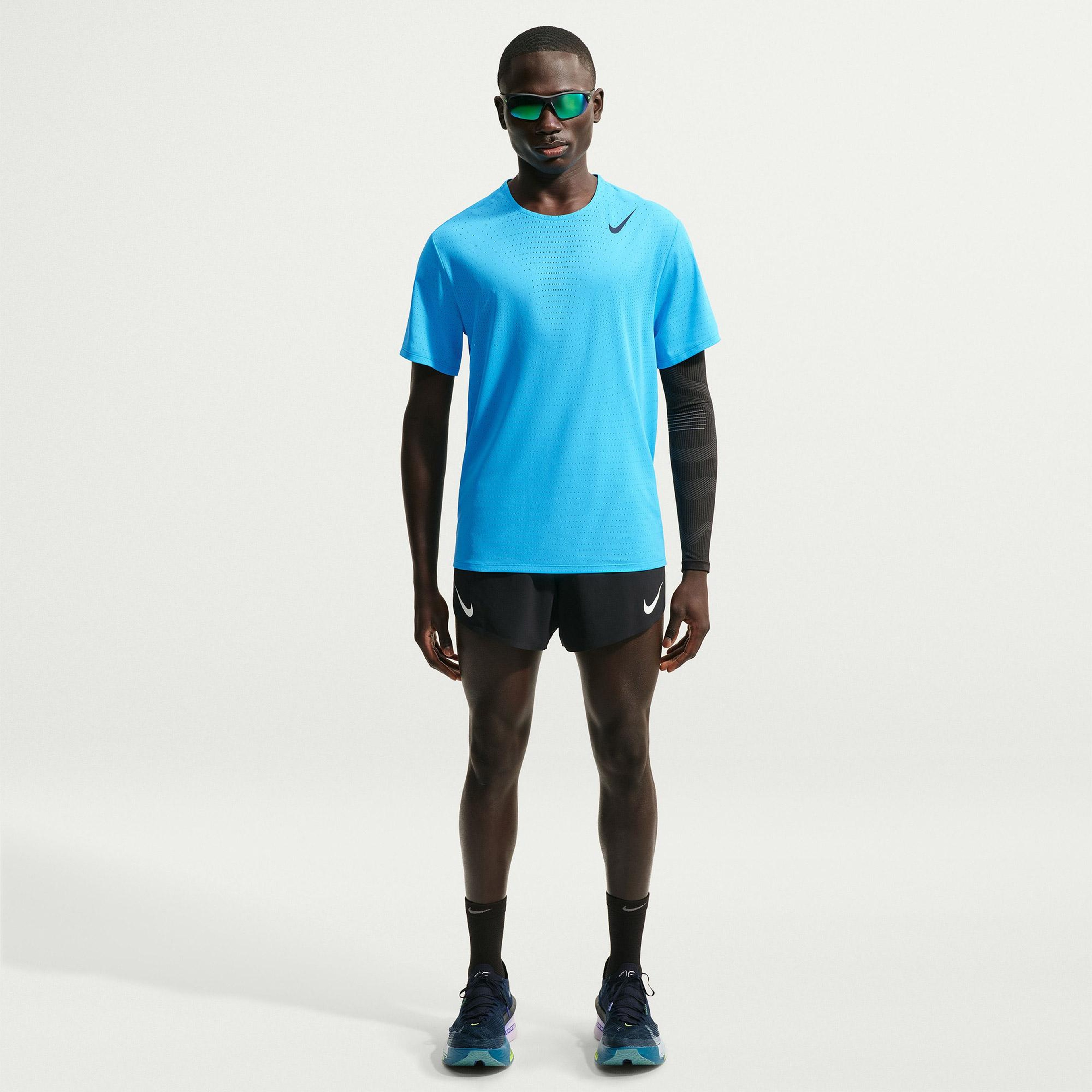 Nike Dri-Fit ADV AeroSwift Erkek Mavi T-Shirt