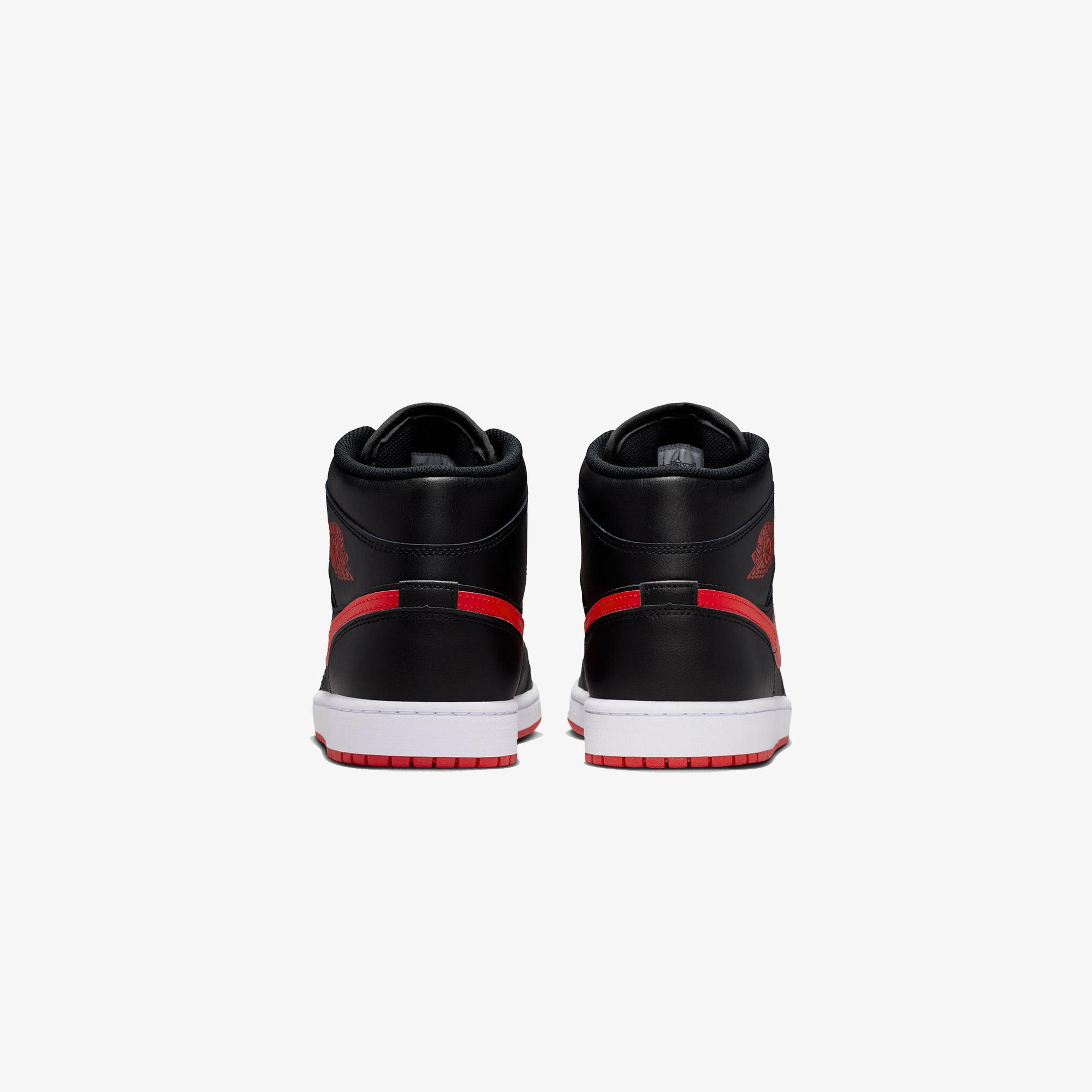 Jordan Air 1 Mid Erkek Siyah Spor Ayakkabı