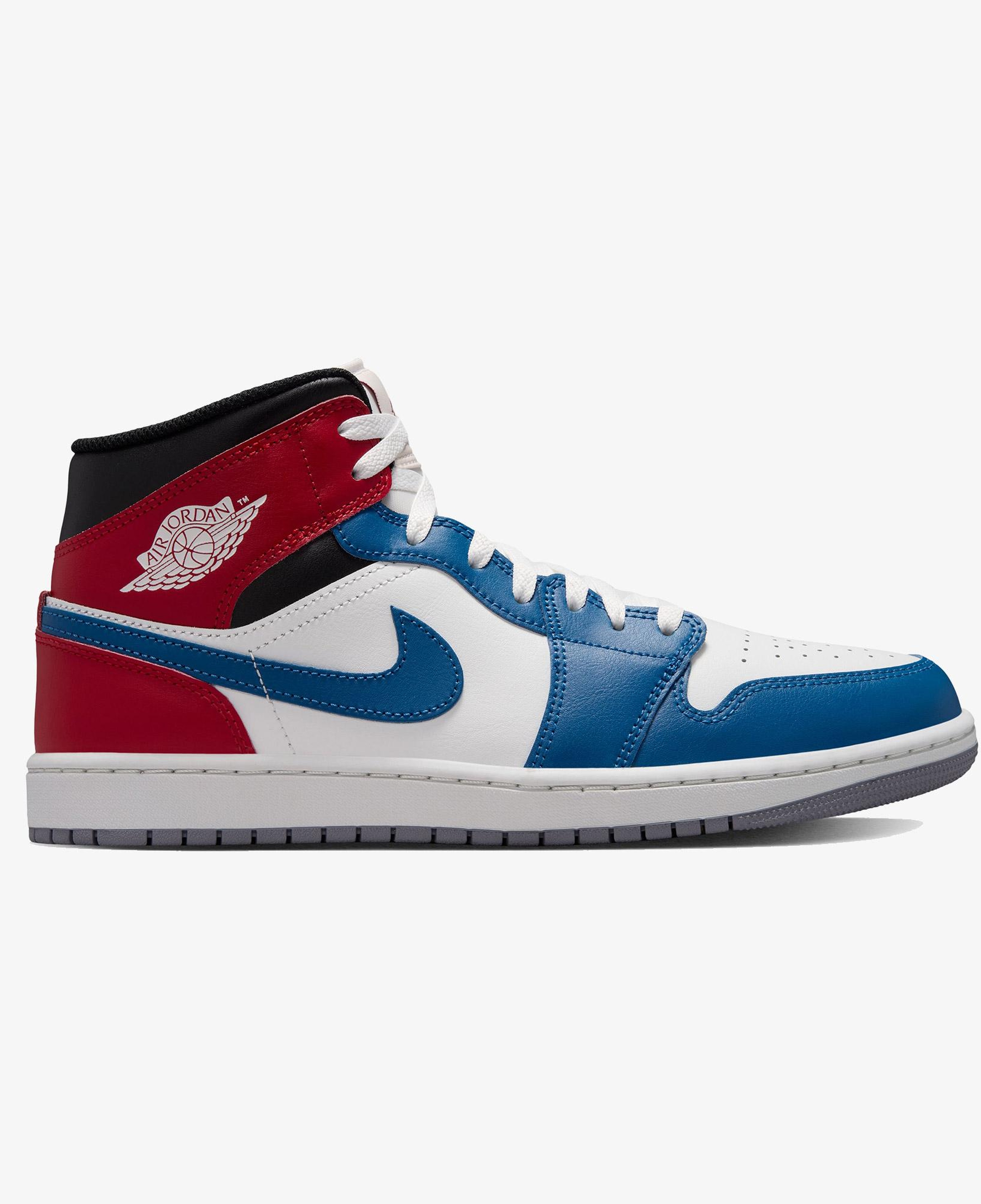 Jordan Air 1 Mid Erkek Mavi Spor Ayakkabı