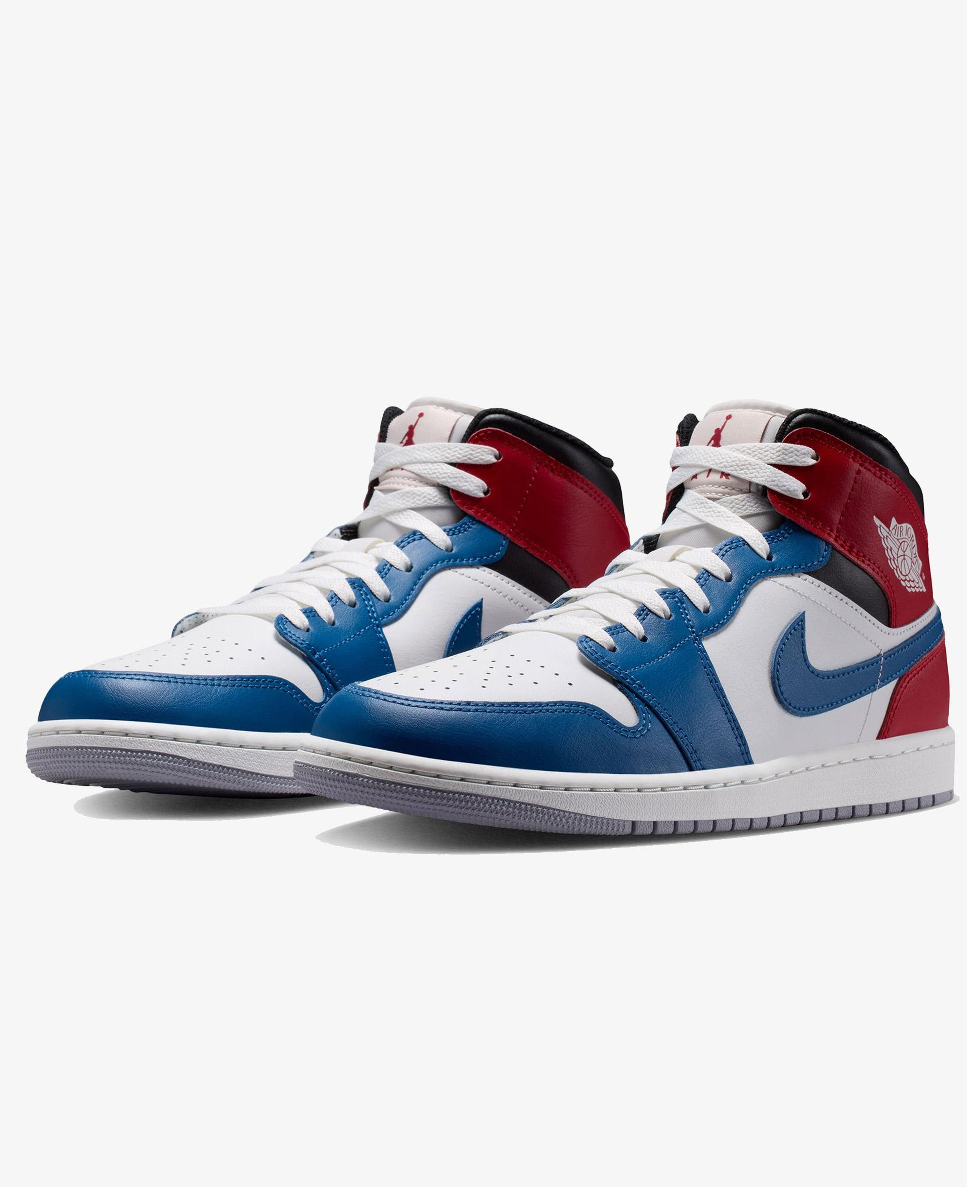 Jordan Air 1 Mid Erkek Mavi Spor Ayakkabı