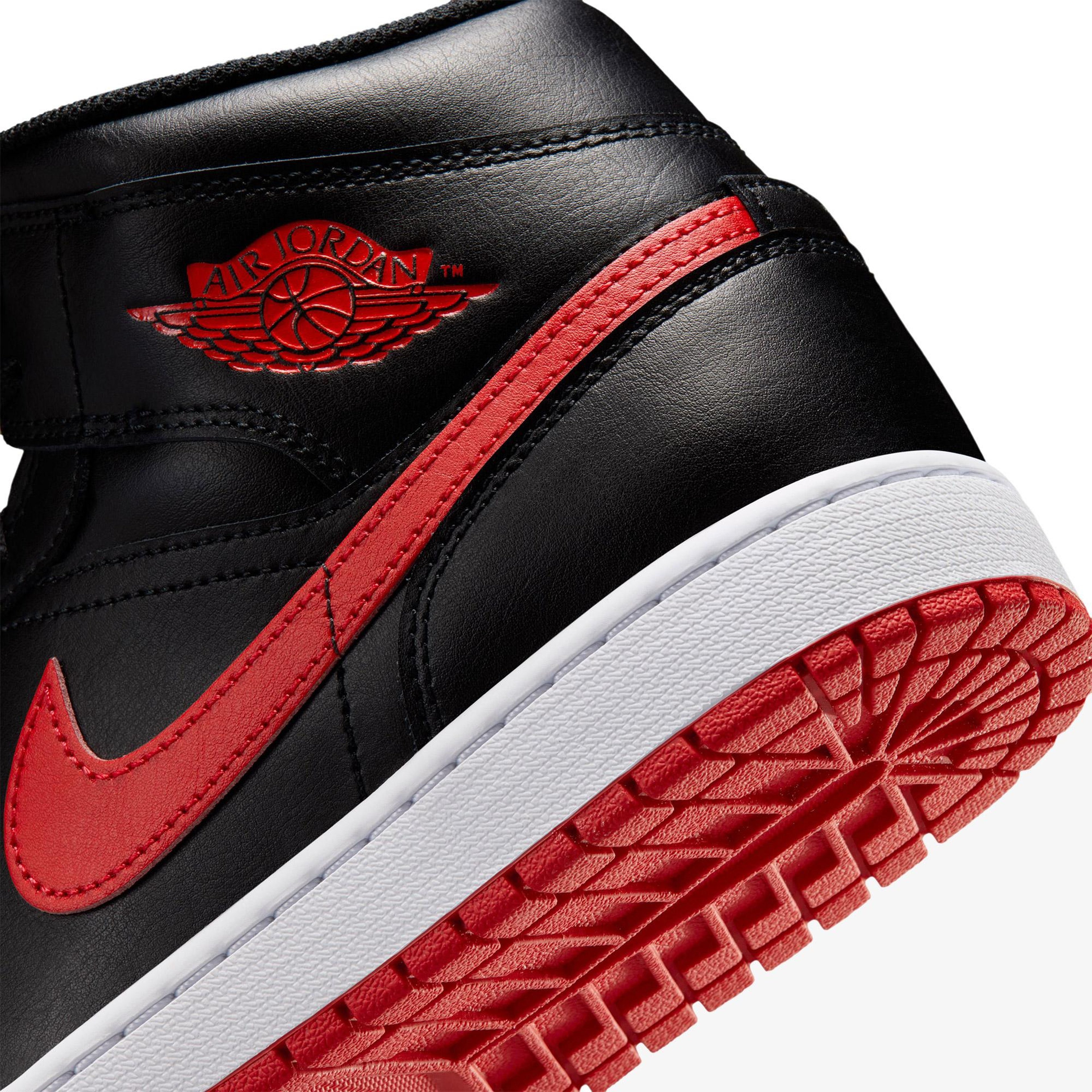 Jordan Air 1 Mid Erkek Siyah Spor Ayakkabı