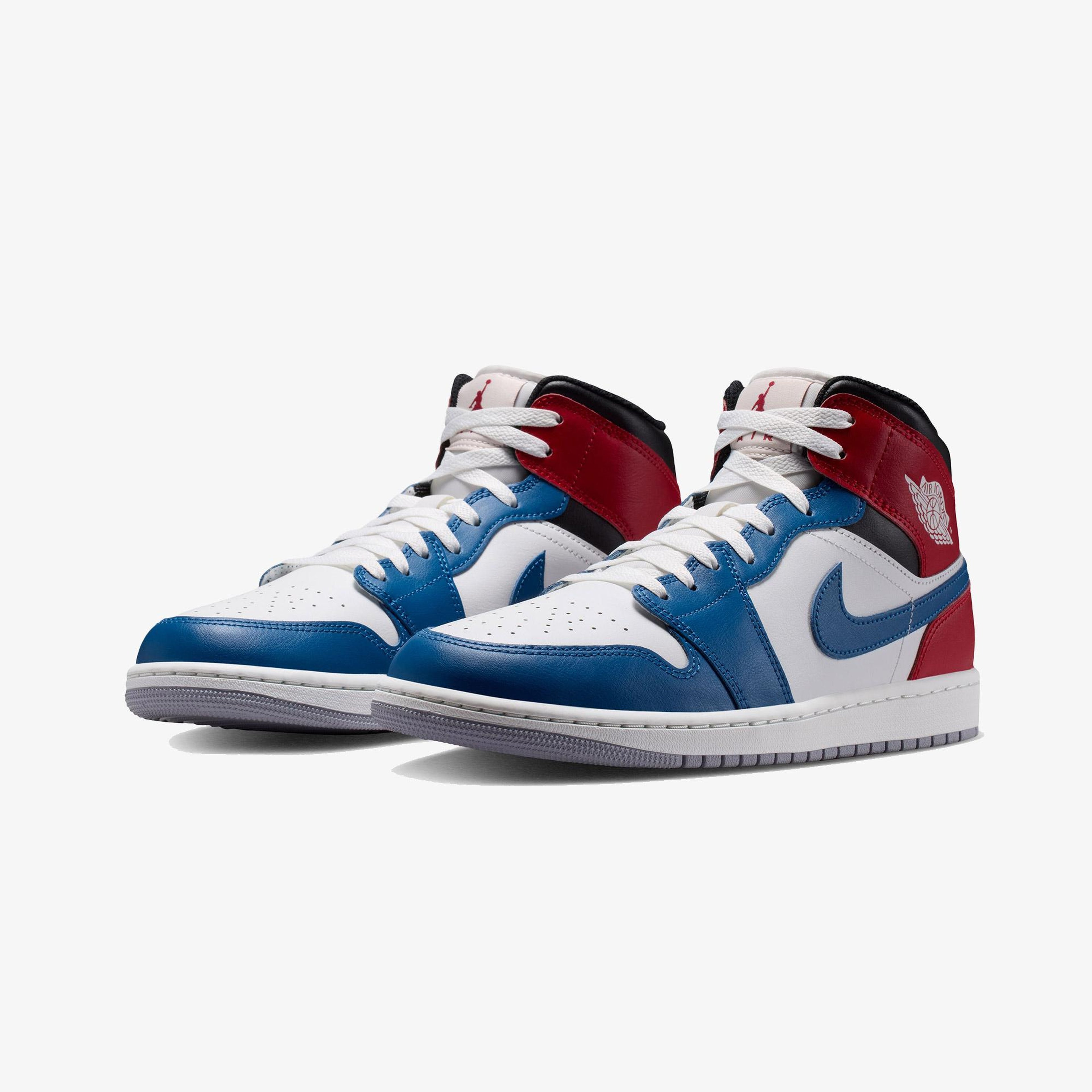 Jordan Air 1 Mid Erkek Mavi Spor Ayakkabı