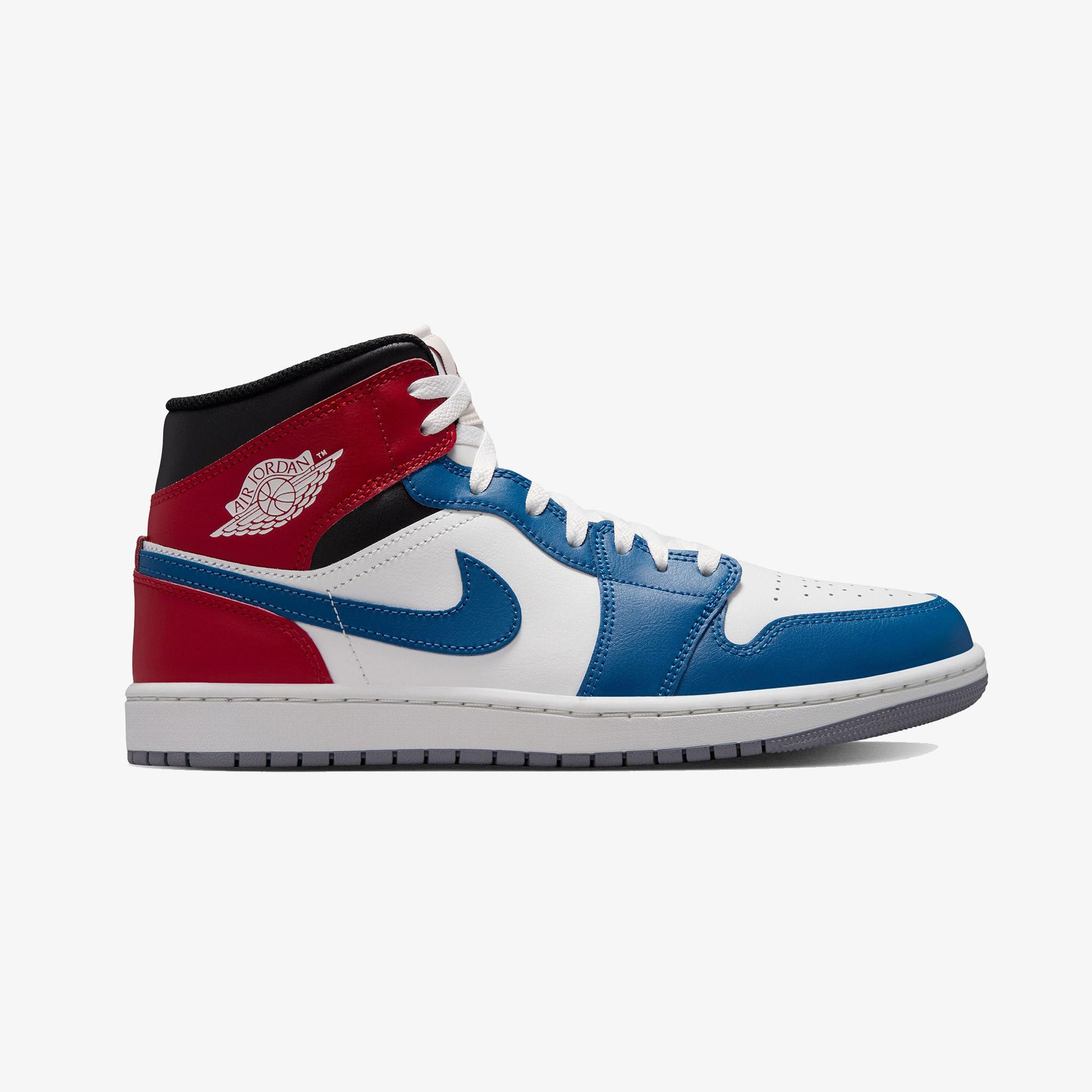 Jordan Air 1 Mid Erkek Mavi Spor Ayakkabı