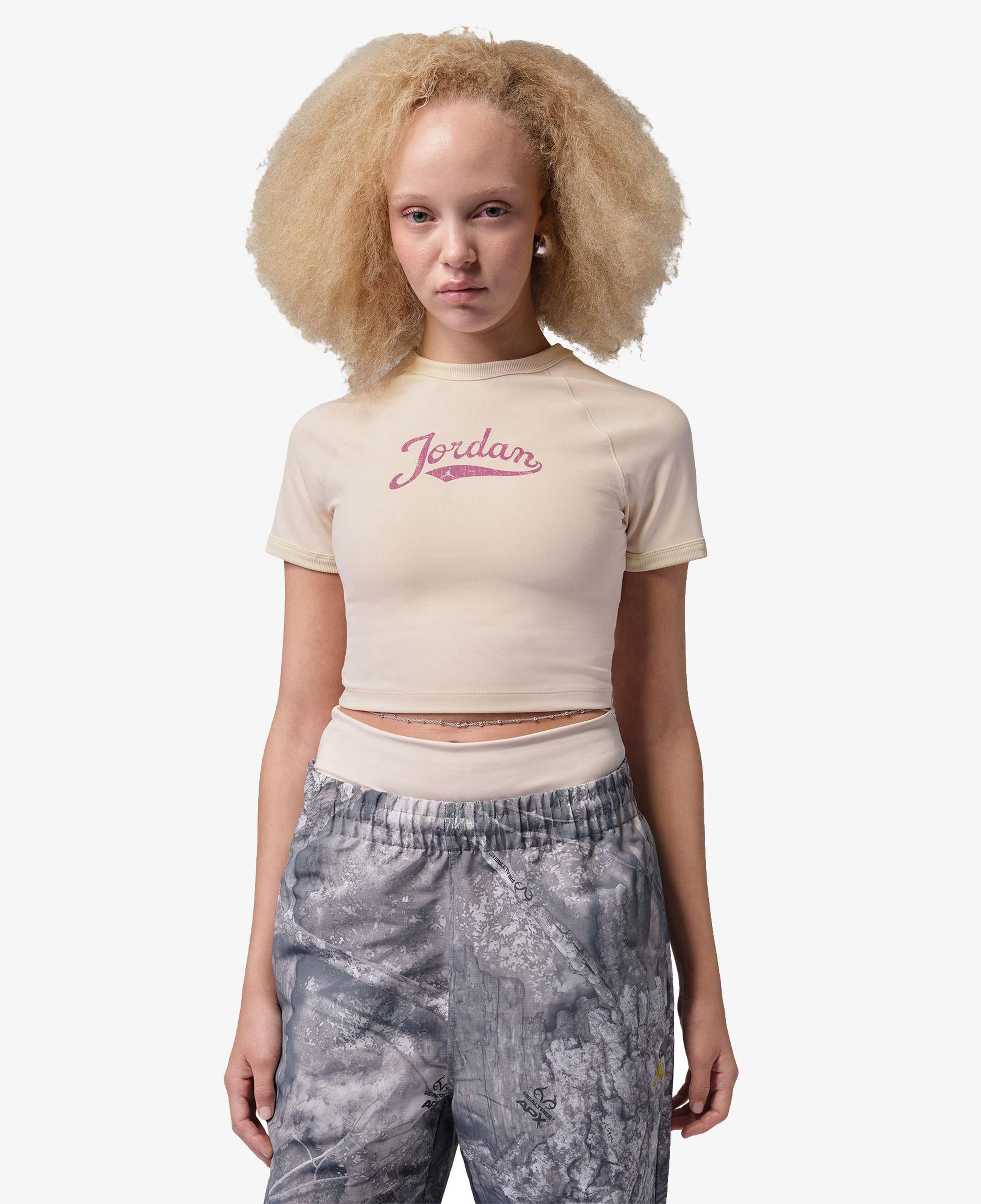 Jordan Brooklyn Kadın Bej Crop