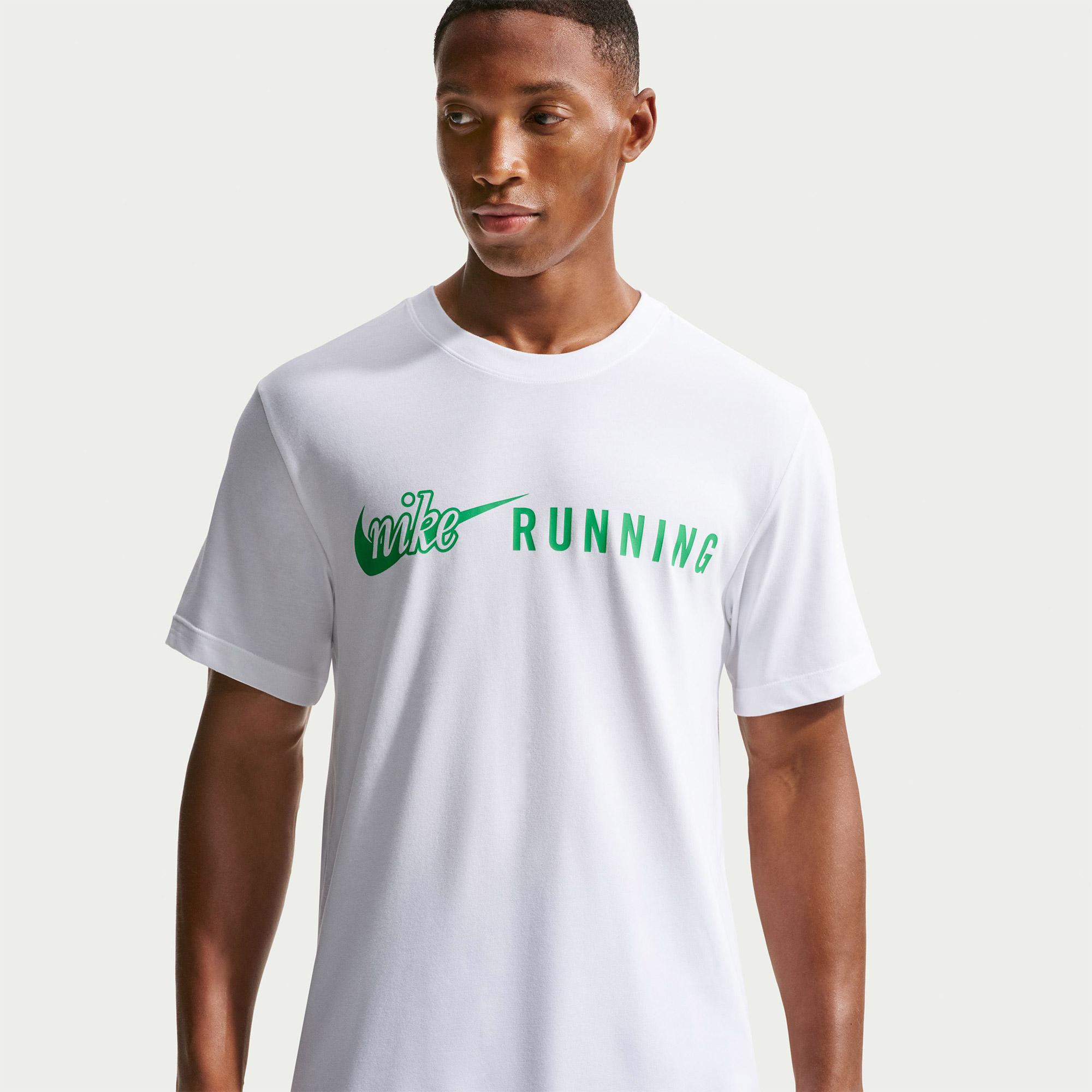 Nike Dri-Fit Run DNA 2 Erkek Beyaz T-Shirt