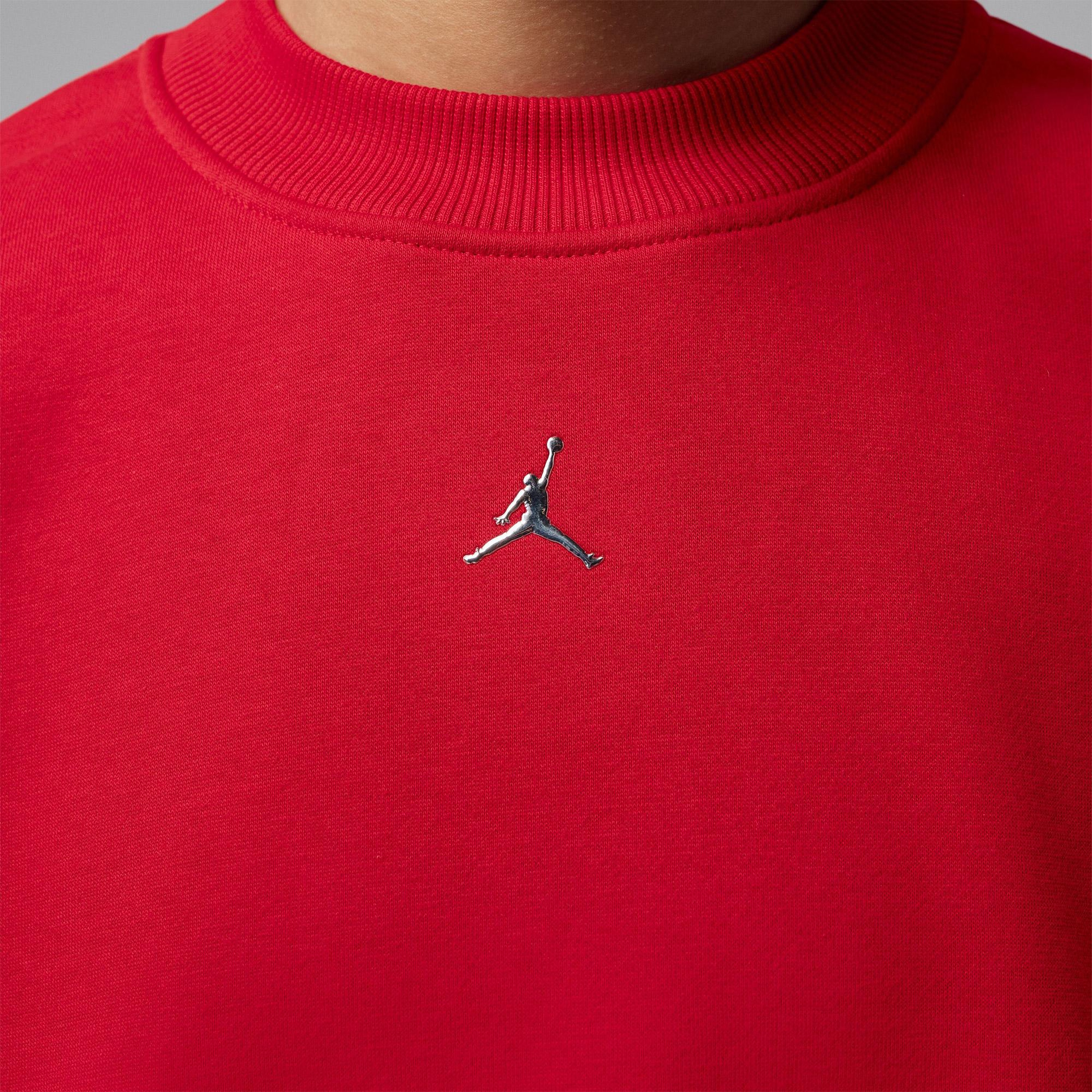 Jordan Brooklyn Fleece Crew Kadın Kırmızı Sweatshirt