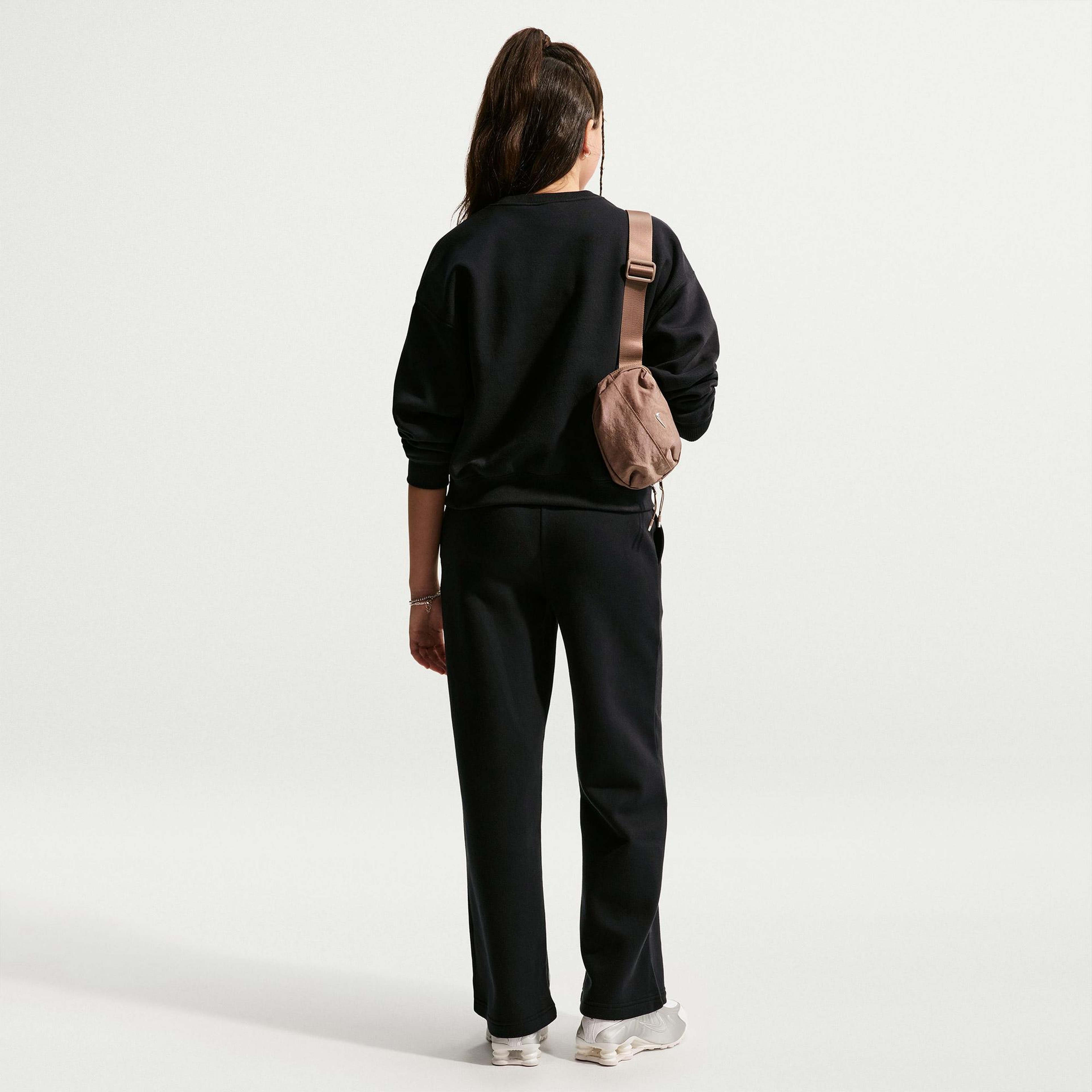 Nike Sportswear Studio Fleece Genç Çocuk Siyah Sweatshirt