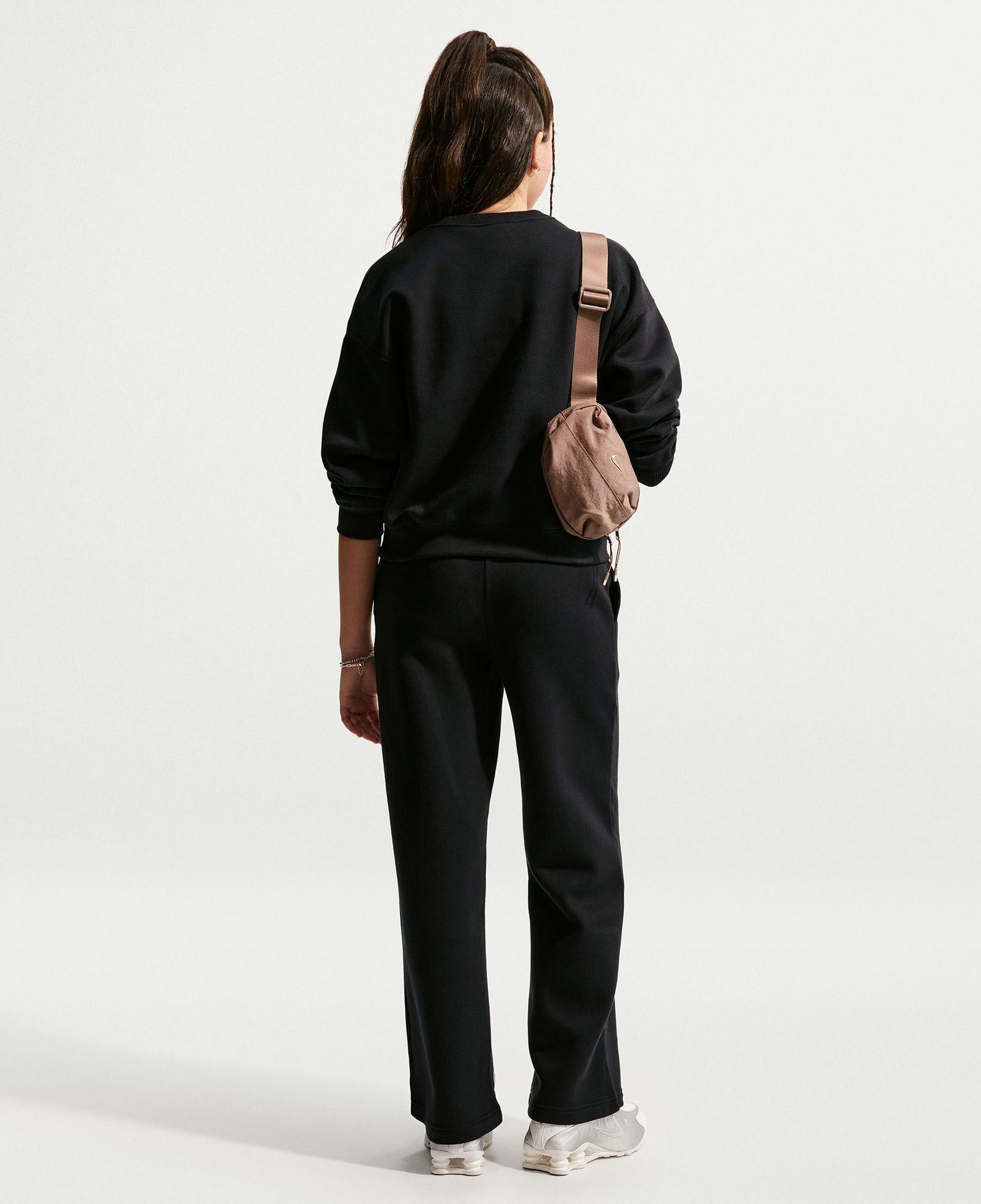 Nike Sportswear Studio Fleece Genç Çocuk Siyah Sweatshirt