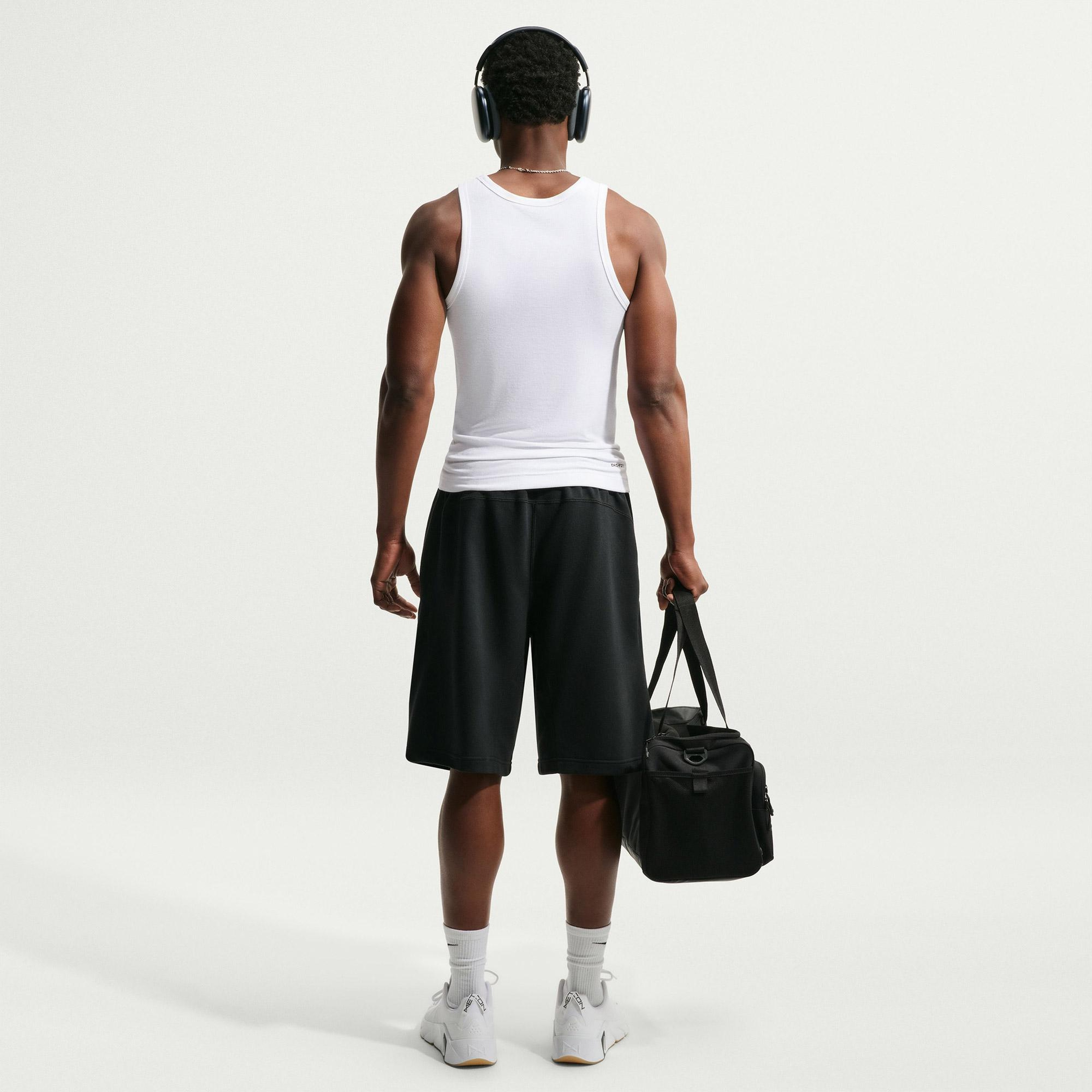 Nike Dri-Fit N.A.C. Erkek Beyaz Kolsuz T-Shirt
