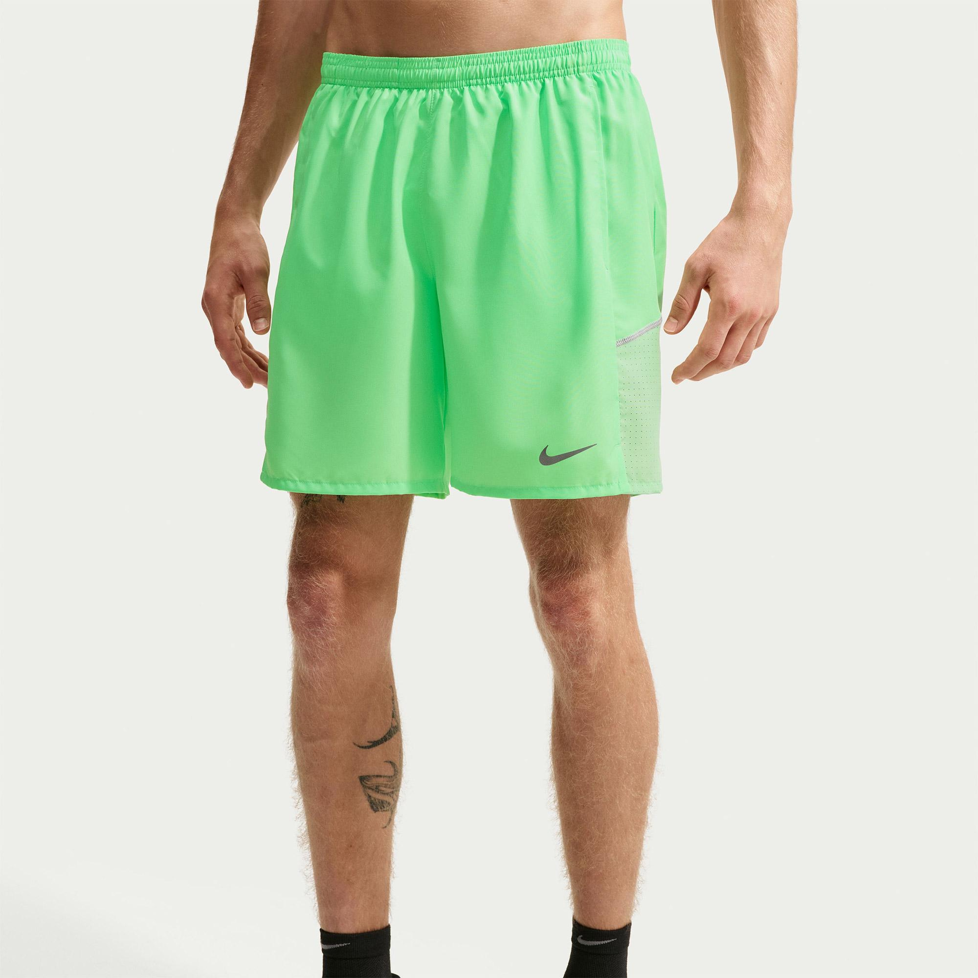 Nike Dri-Fit Miler 18 cm Erkek Yeşil Şort