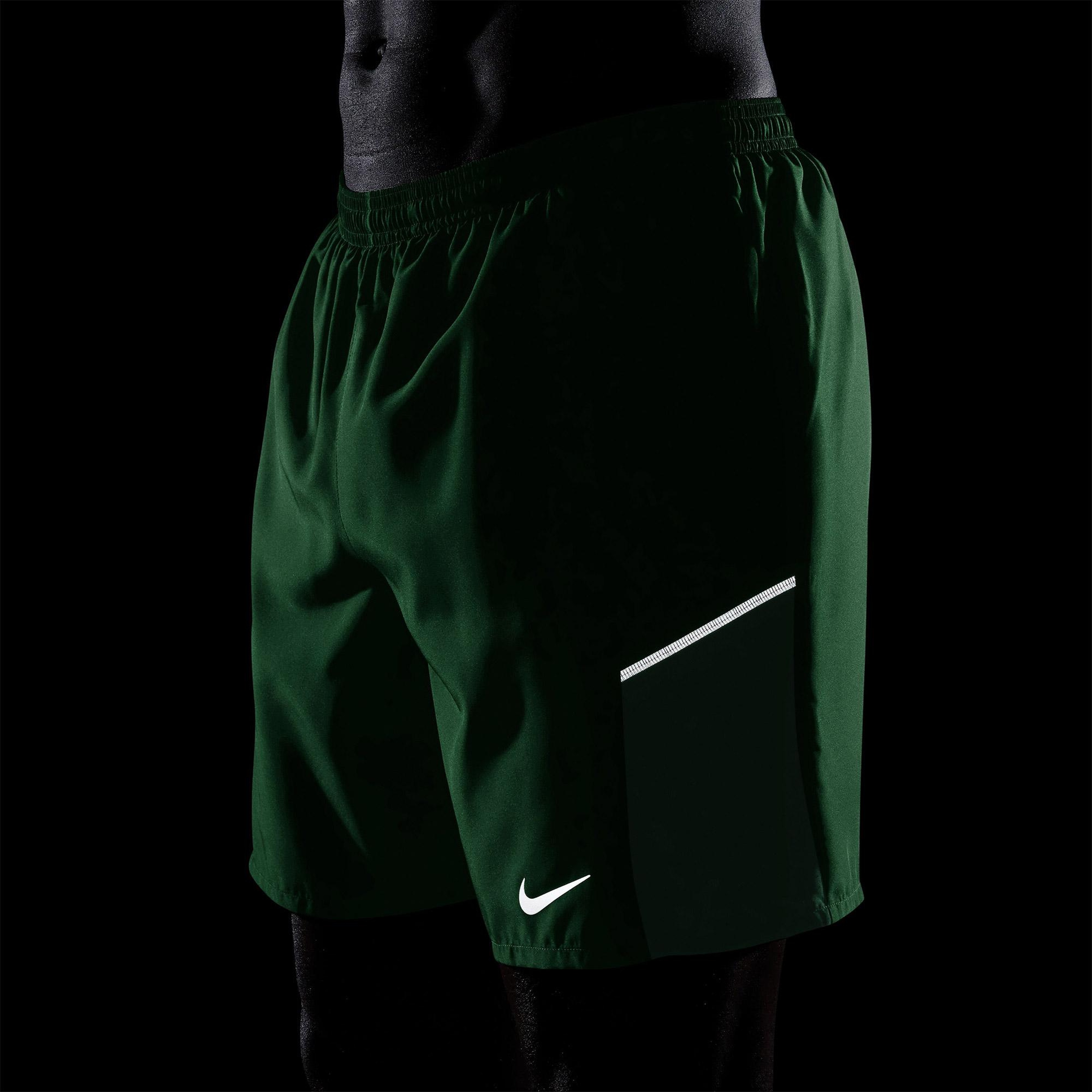 Nike Dri-Fit Miler 18 cm Erkek Yeşil Şort