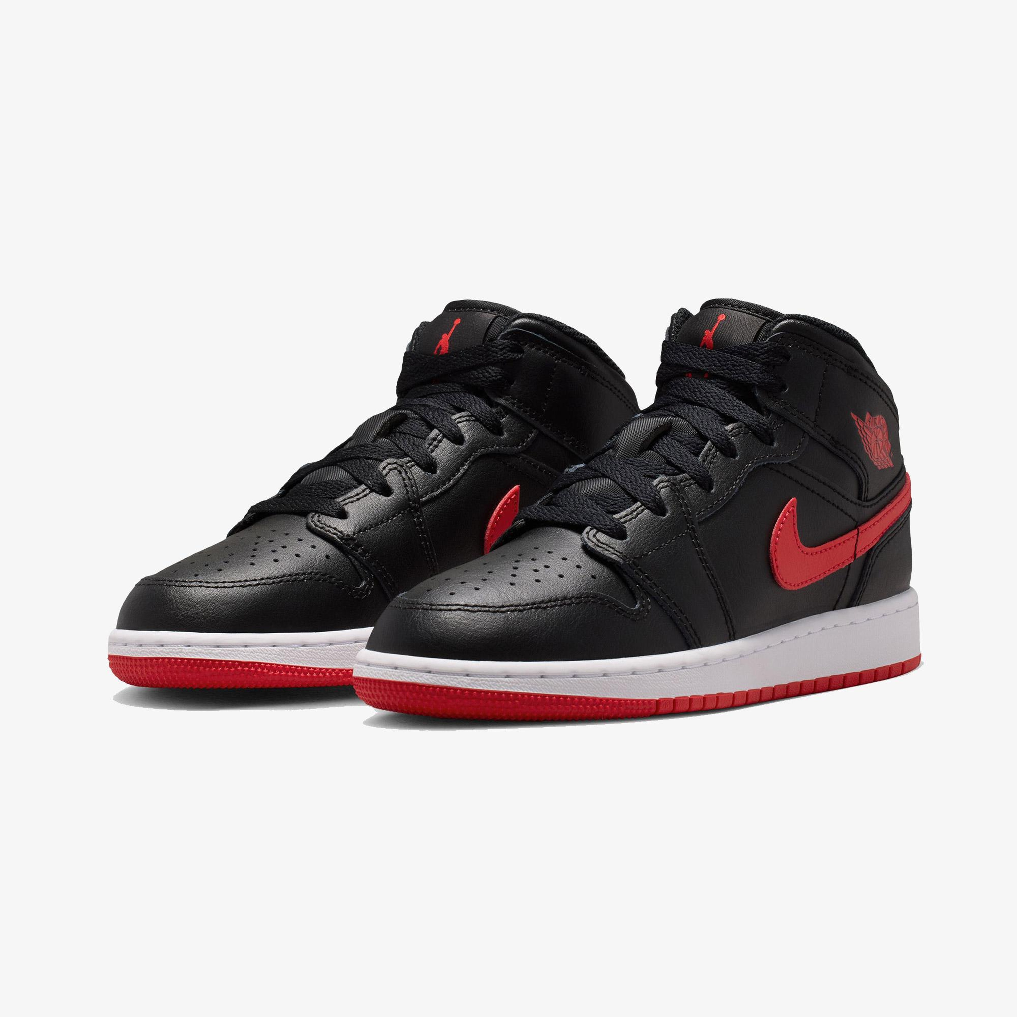 Jordan Air 1 Mid Siyah Spor Ayakkabı