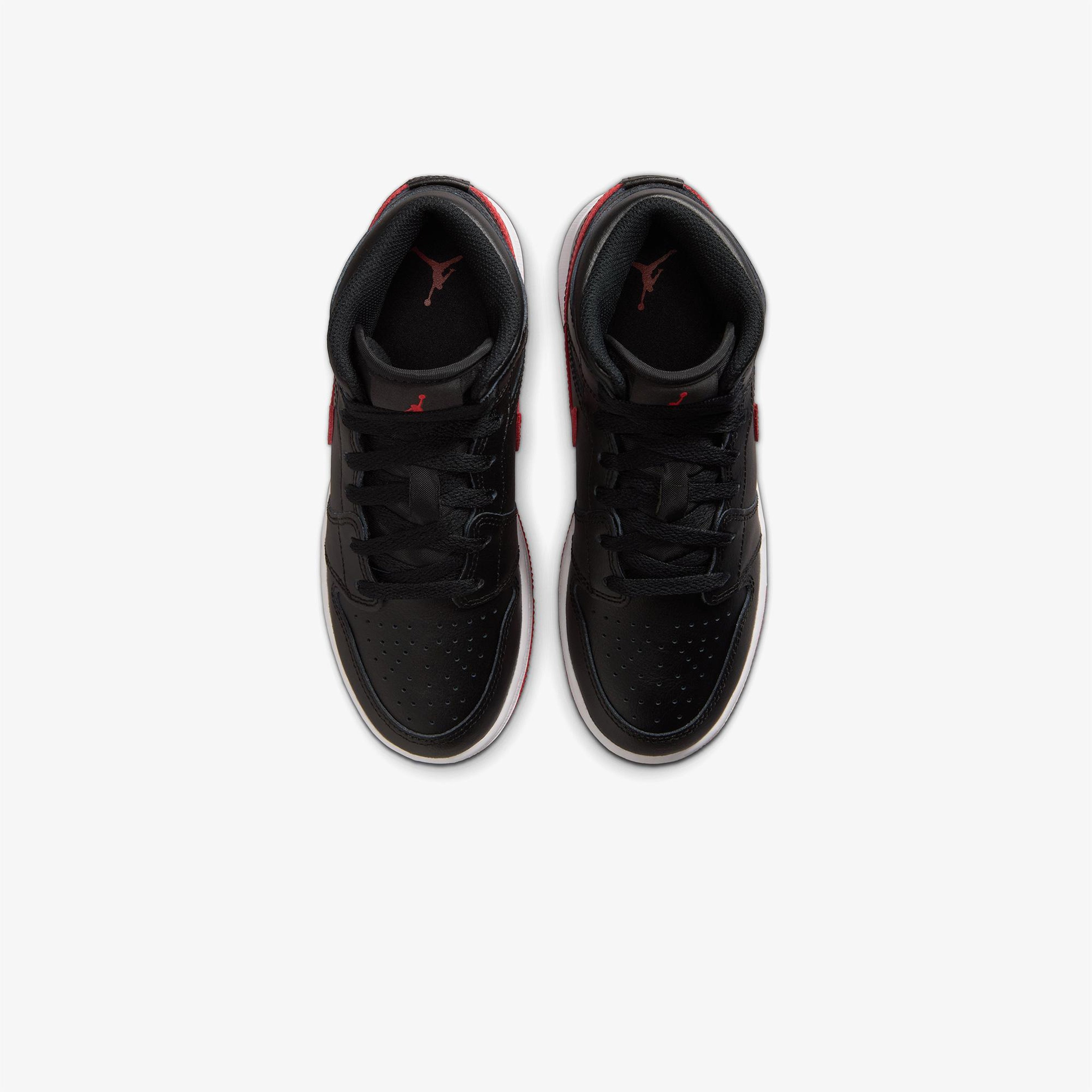 Jordan Air 1 Mid Siyah Spor Ayakkabı