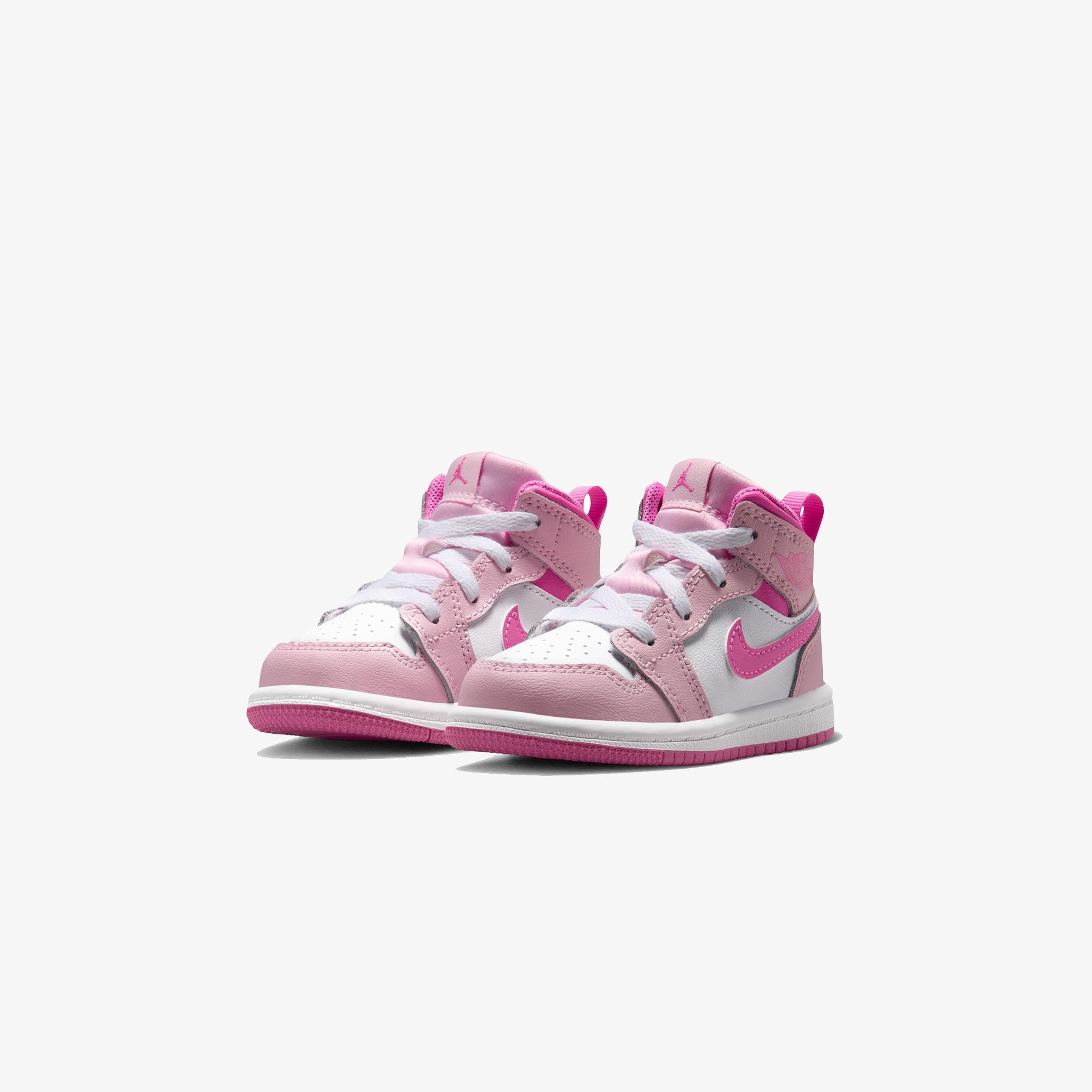 Jordan 1 Mid Çocuk Pembe Spor Ayakkabı