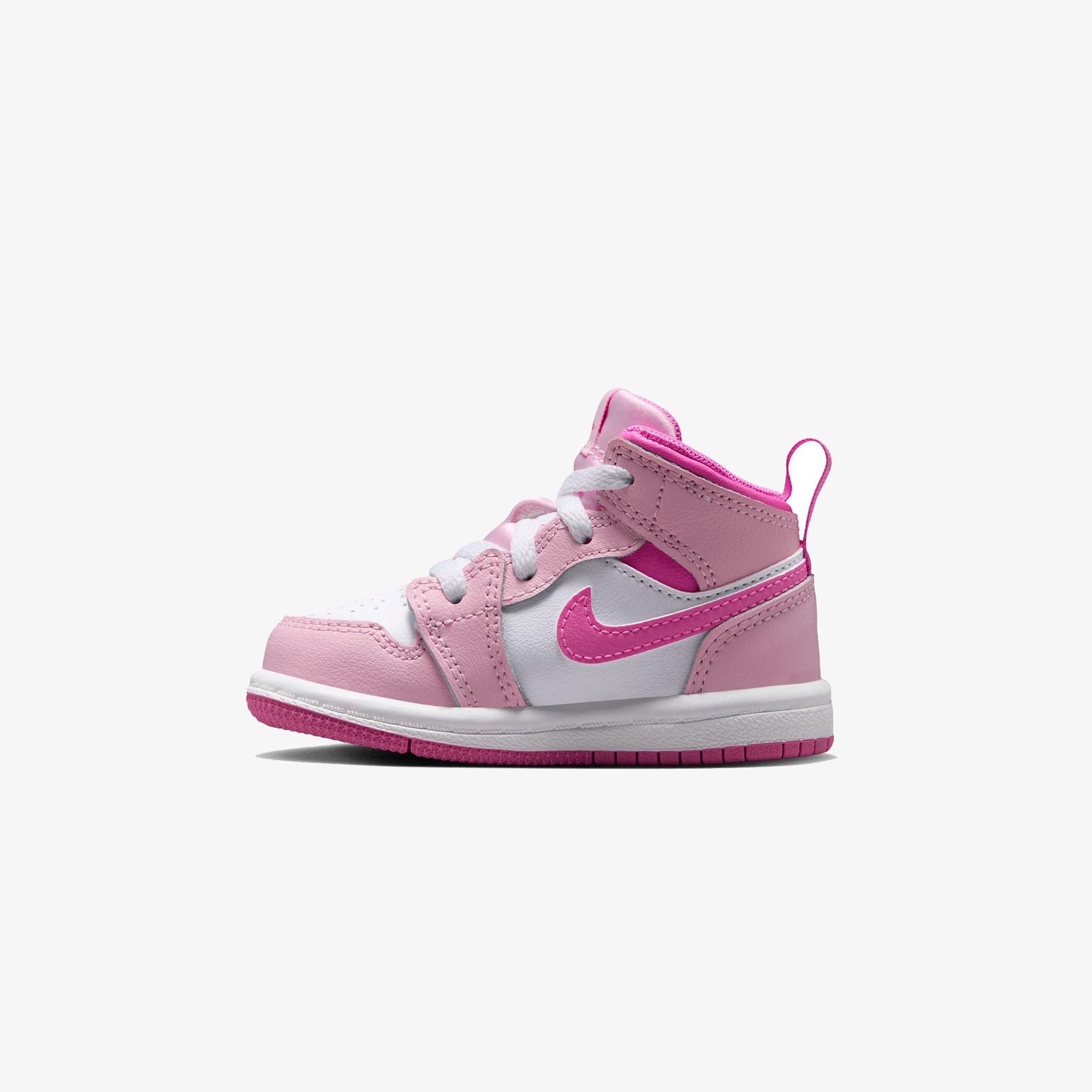 Jordan 1 Mid Çocuk Pembe Spor Ayakkabı