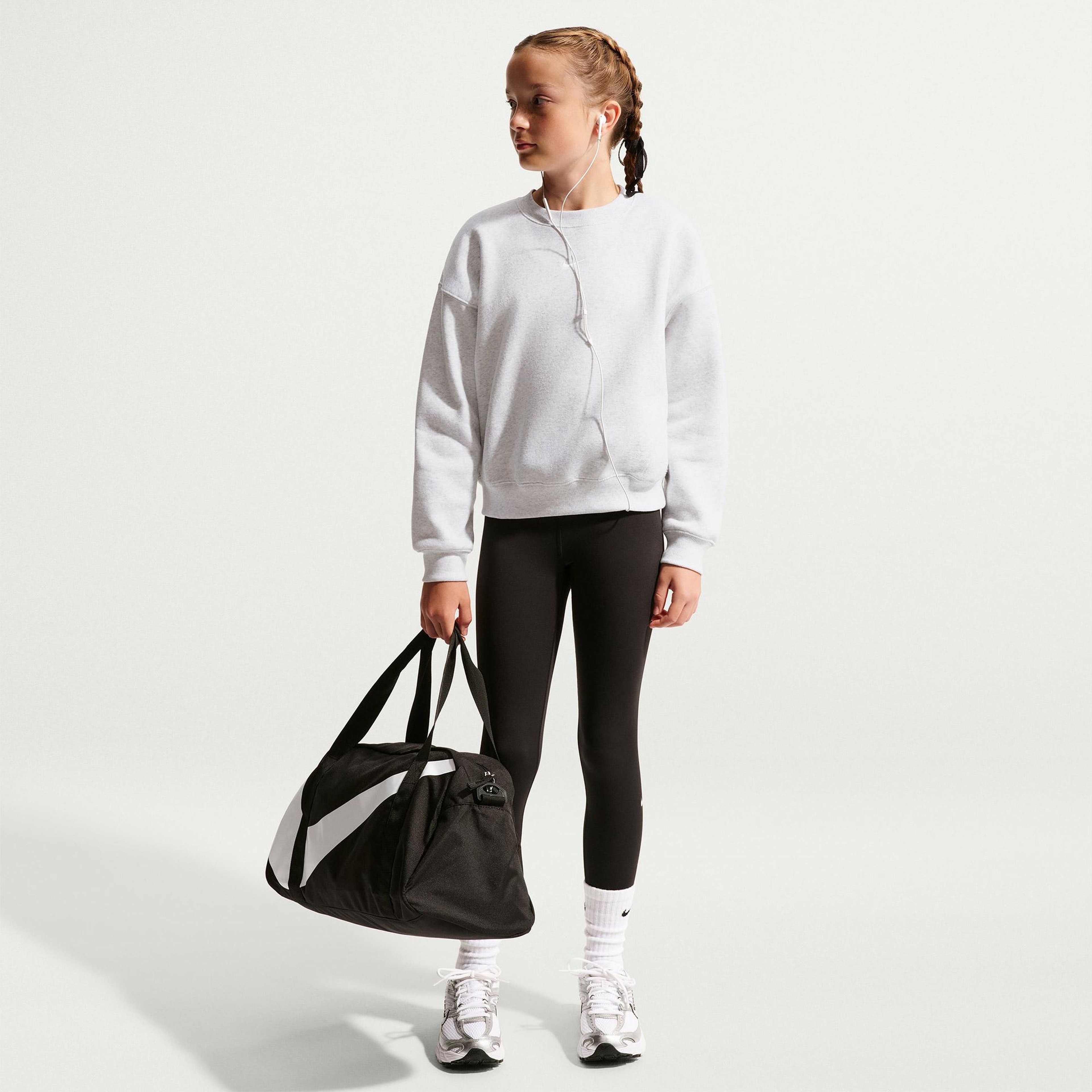Nike Sportswear Studio Fleece Genç Çocuk Gri Sweatshirt