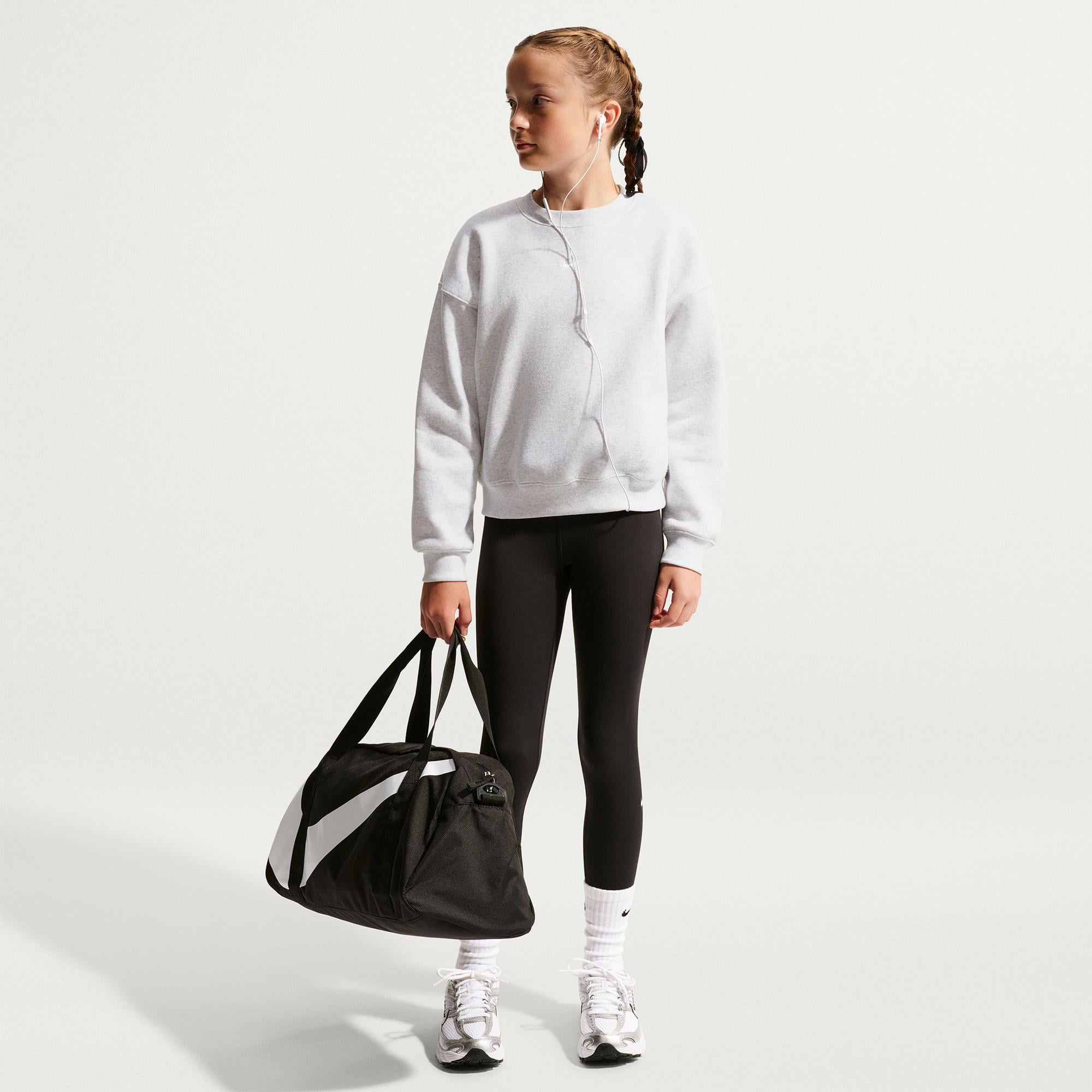 Nike Sportswear Studio Fleece Genç Çocuk Gri Sweatshirt